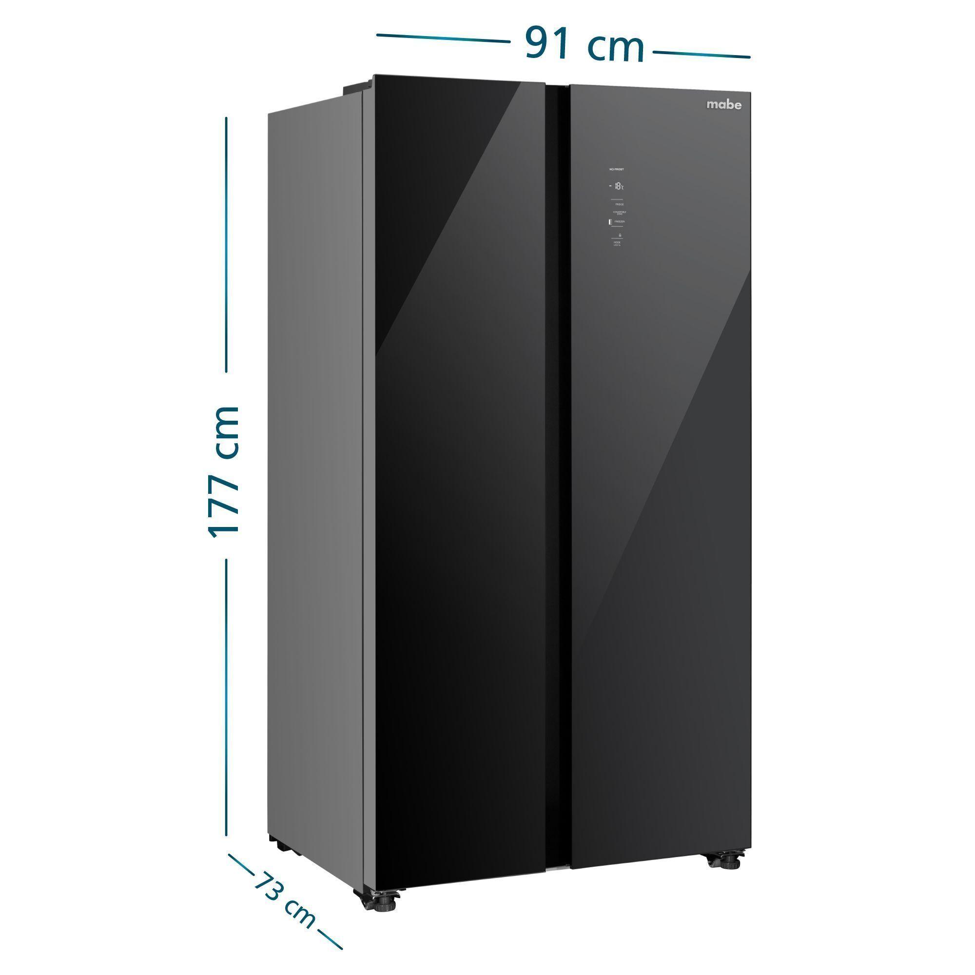 Refrigerador Side by Side 631L Brts Vidrio Mabe MSC631LKLNG0-2