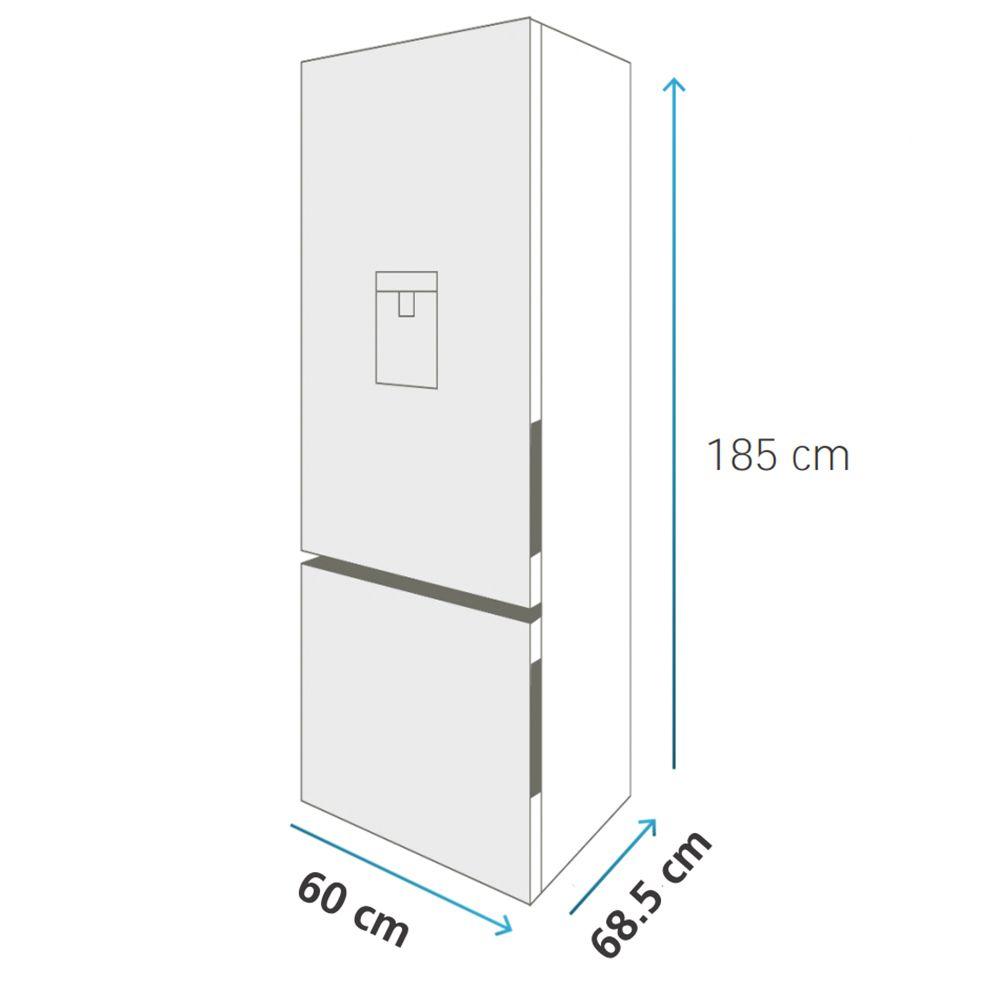 Refrigerador Bottom Freezer 360Lts Brutos Mabe RMB432PXLRS0-8