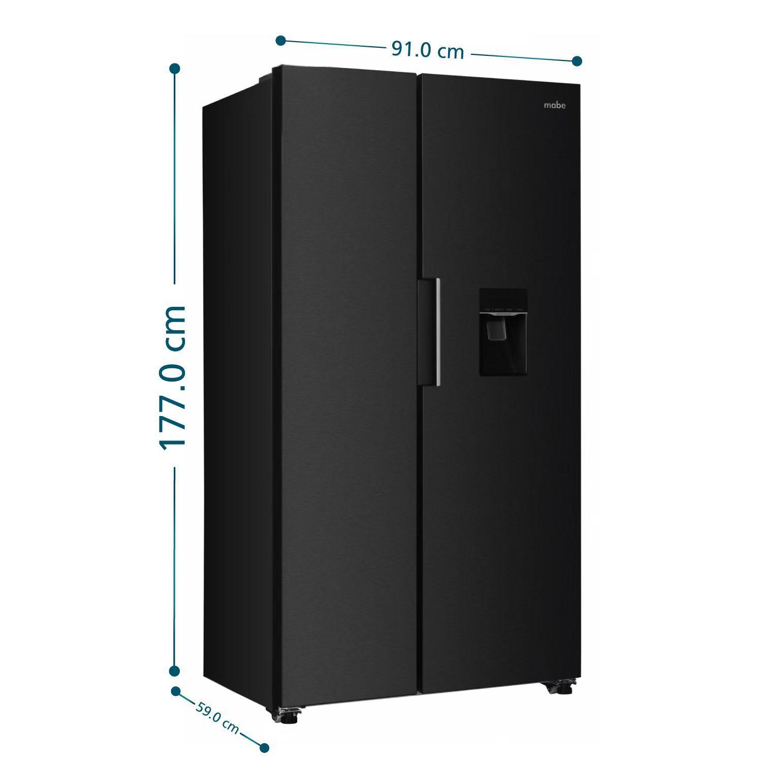 Refrigerador Side by Side Inverter 480L Black Mabe MSC480LMRPS0-2