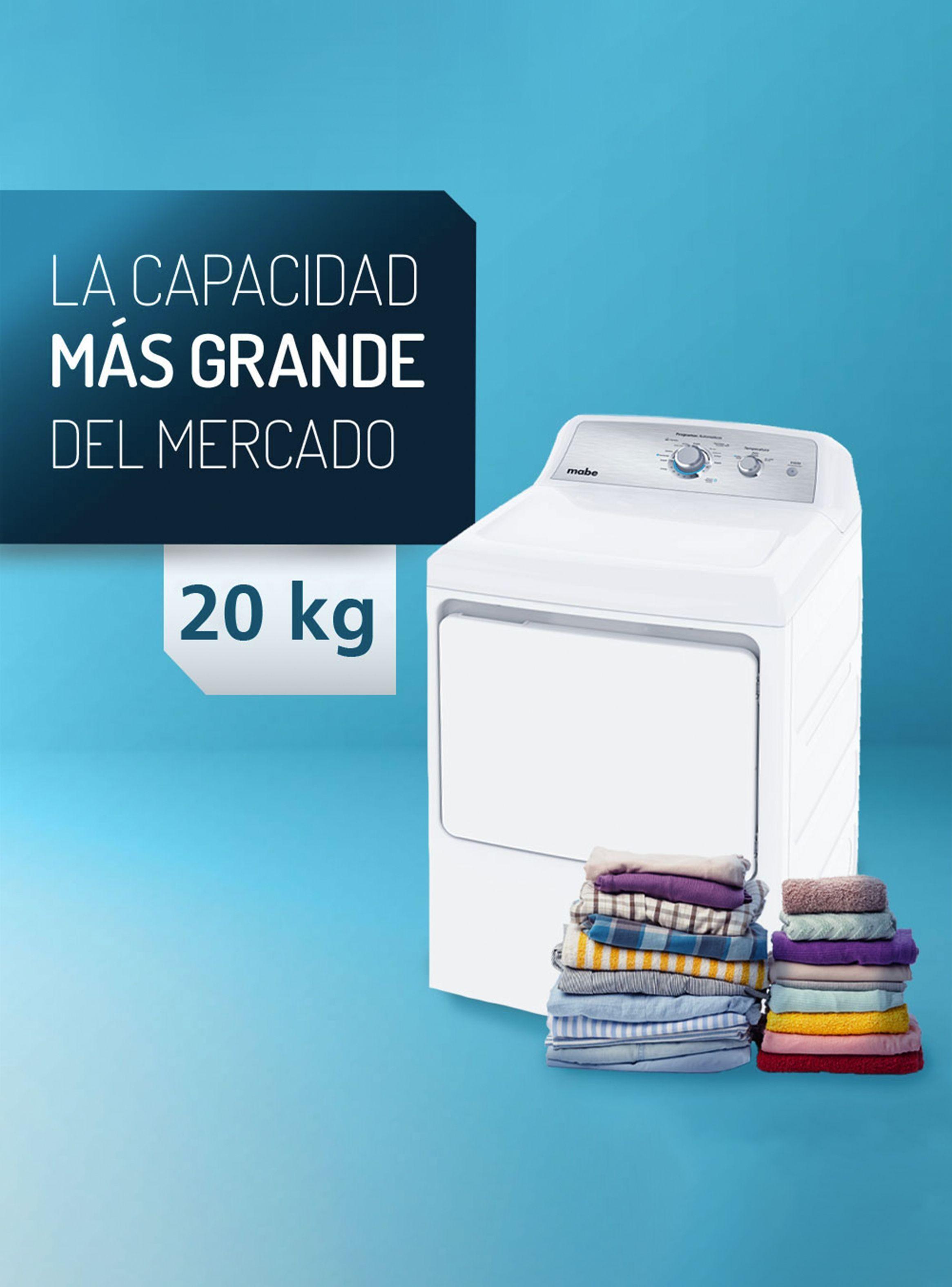 Secadora A Gas 20 Kg Blanca Mabe Smg26n5mnbcl1-3
