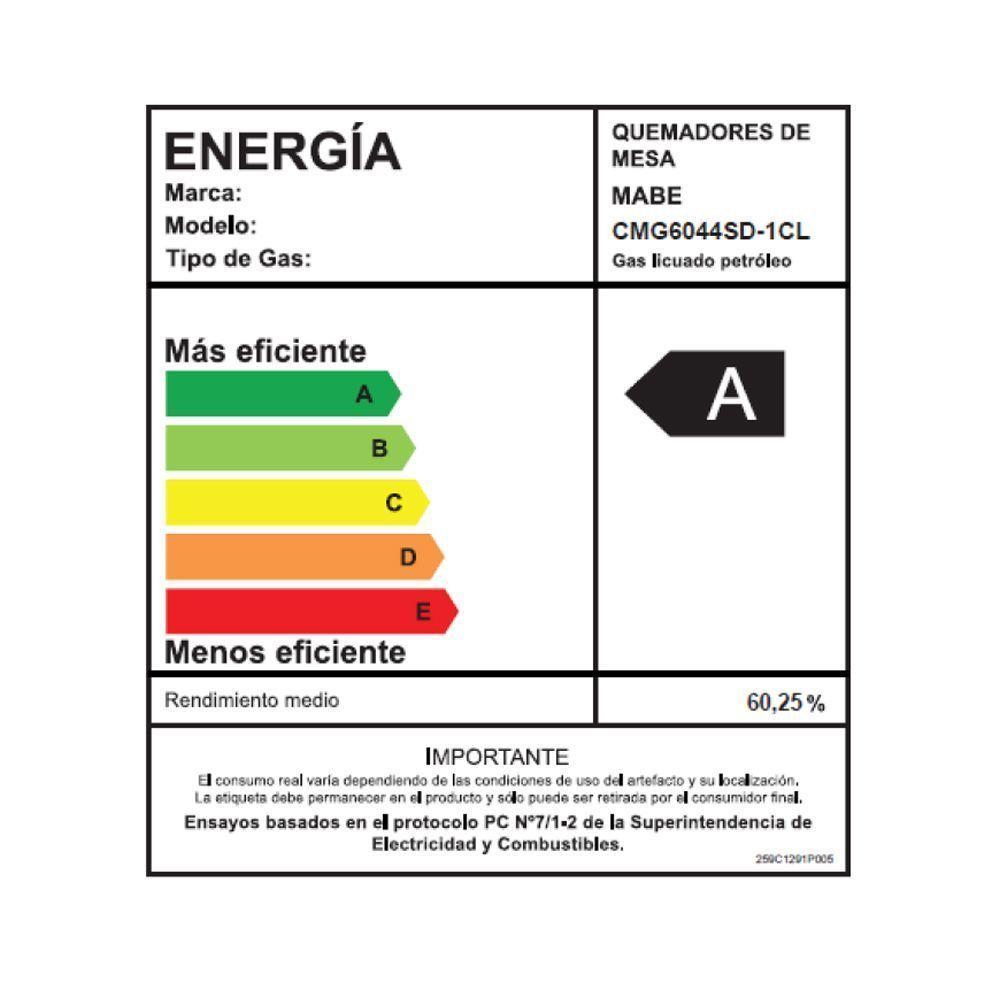 Kit Cubierta + Campana 60cm Inox Mabe CMG6044SD-1C_Cm6045xv0-5