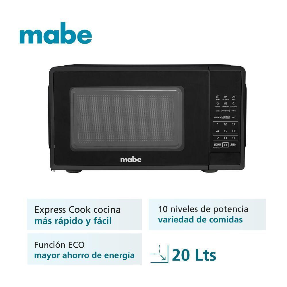 Horno Microondas 20 L Negro Mabe HMM07CHBN-1