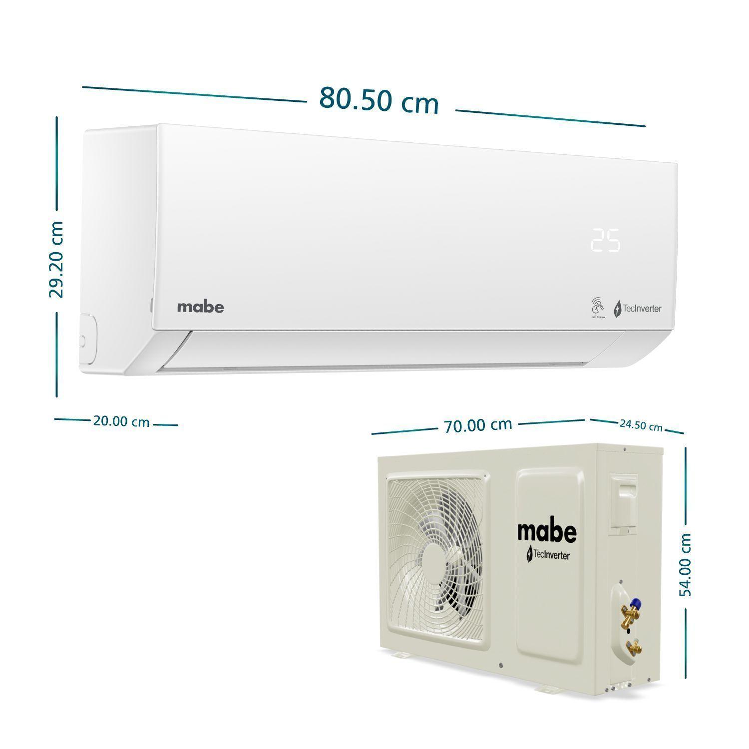 Aire Acondicionado Inverter 12000BTU Blanco Mabe MMI12HDBWCA32CH1-2