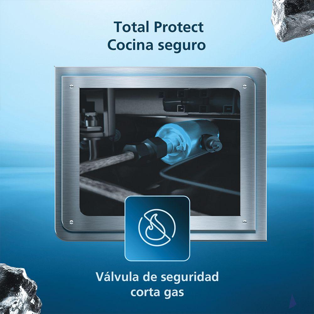 Cocina de Piso a Gas 55cm Inox Mabe CMC5560FX1-2