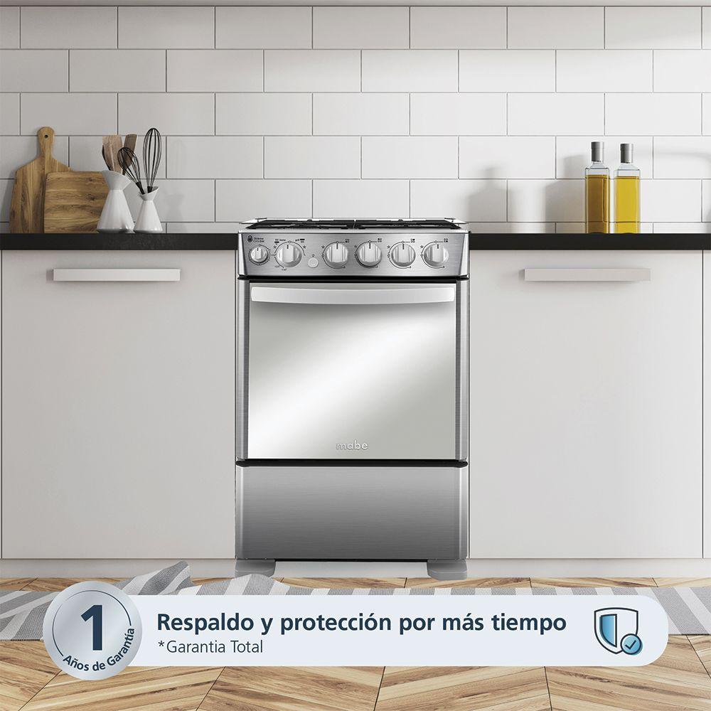 Cocina de Piso a Gas 55cm Inox Mabe CMC5560FX1-6