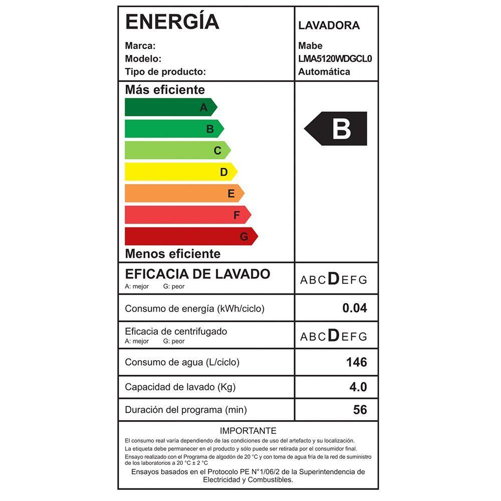 Lavadora Automática 15 Kg Diamond Gray Mabe Lma5120wdgcl0-3
