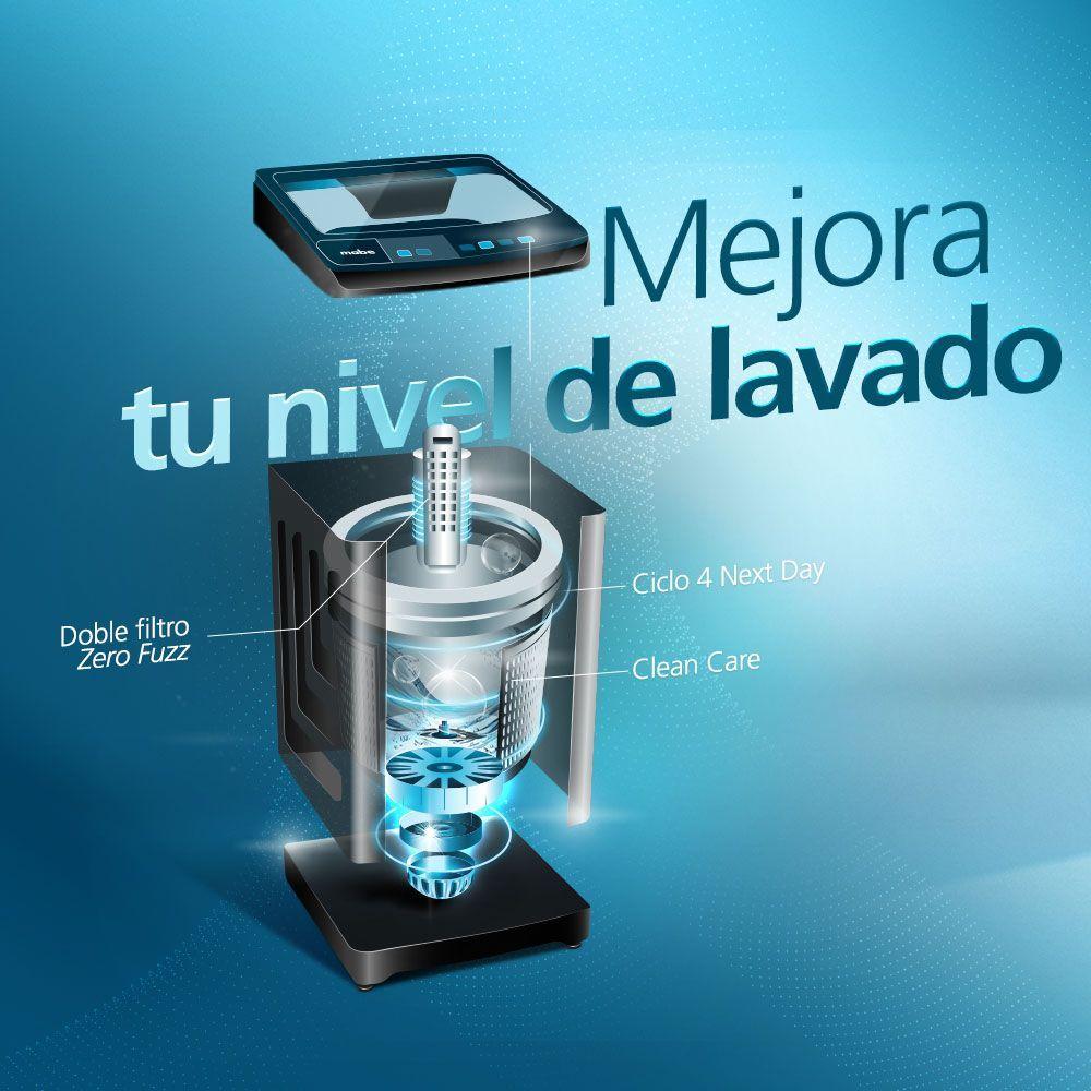 Lavadora Automática 15 Kg Diamond Gray Mabe Lma5120wdgcl0-6