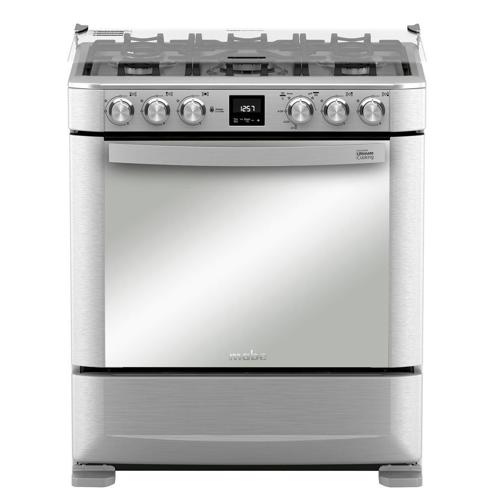 Cocina De Piso A Gas 76cm Inox Mabe Andes7670fx1-0