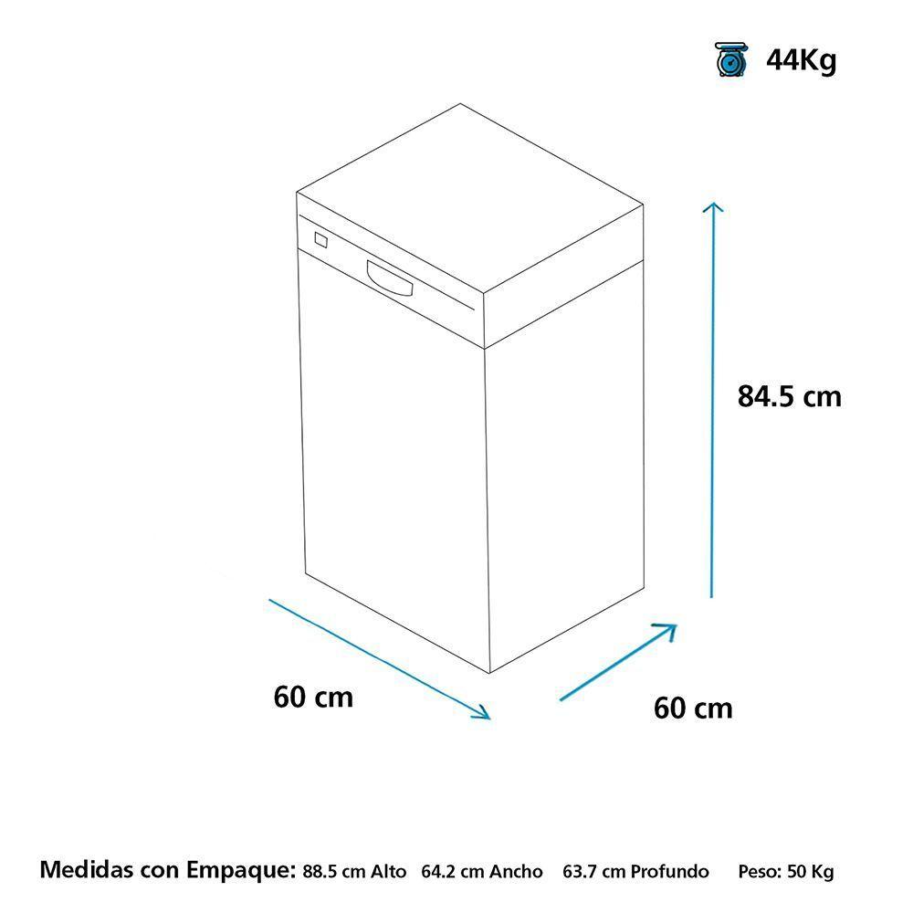 Lavavajillas Portátil 14 Cubiertos Inoxidable GE GLV14FSITSS0-4