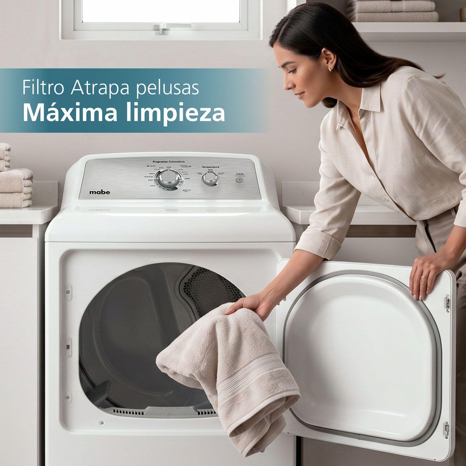 Secadora Eléctrica Frontal 20 Kg Blanca Mabe SME26N5MNBCL0-7