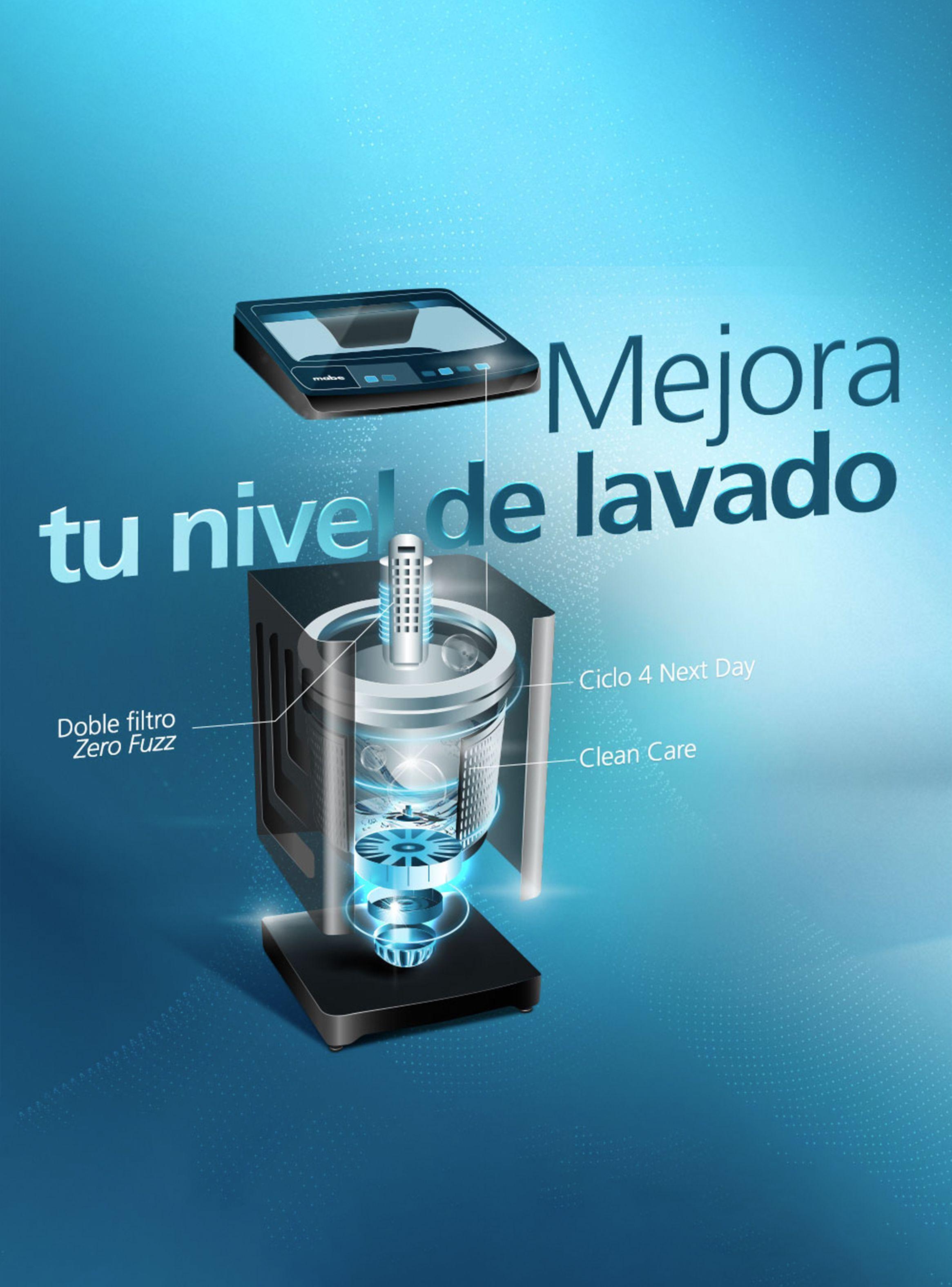 Lavadora Automática 17 Kg Diamond Gray Mabe Lma7120wdgcl0-4