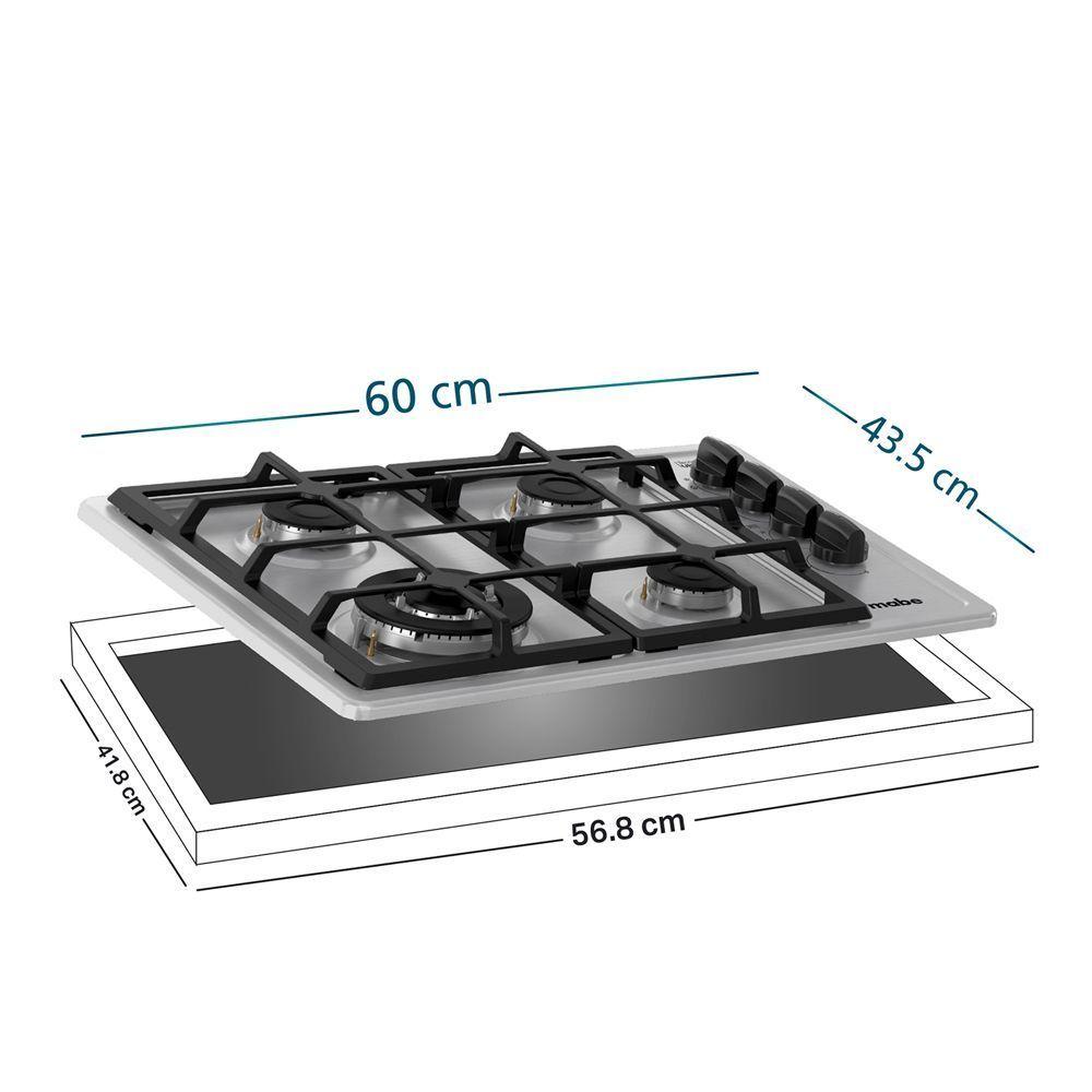 Kit Encimera a Gas+Campana 60cm mabe CMG6044LD-1CL CM6045XV0-7
