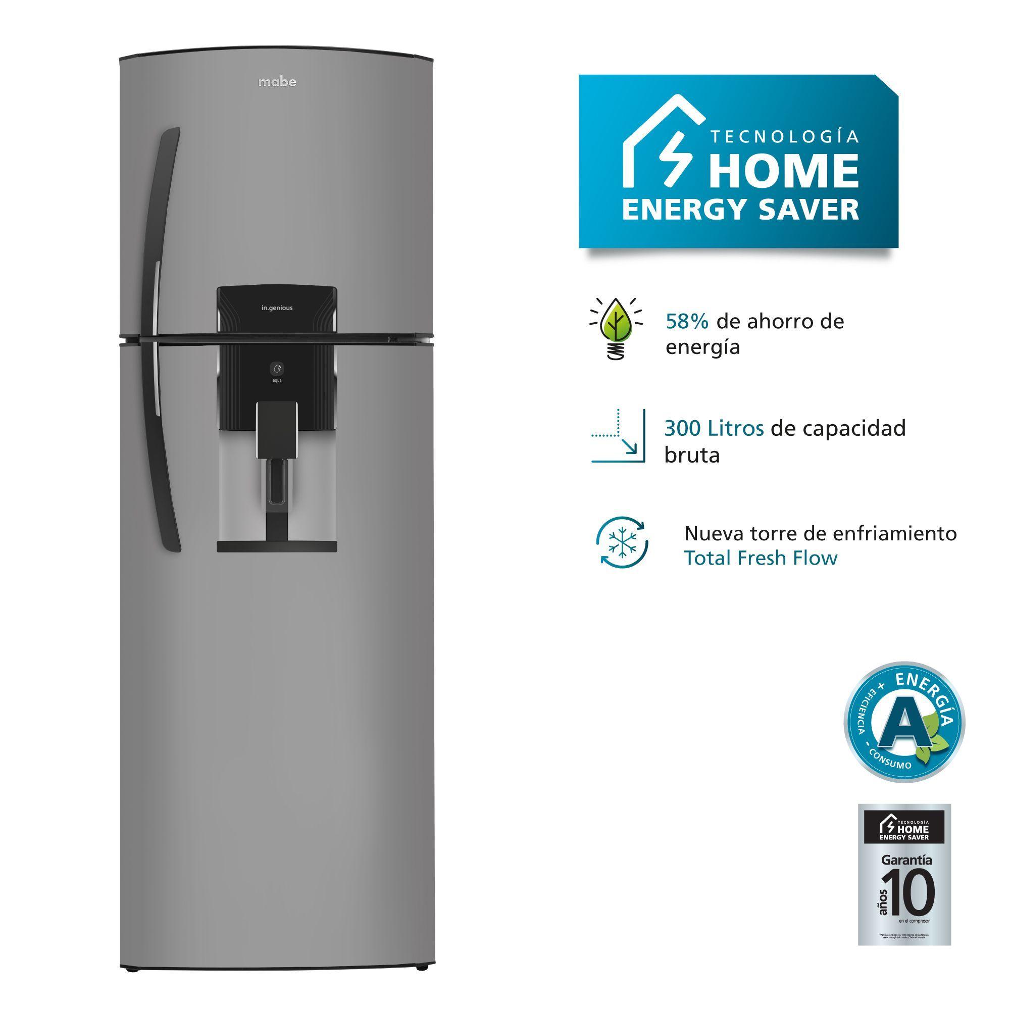 Refrigerador No Frost 300 Lts Brutos Platinum Mabe Rma300fwut-3