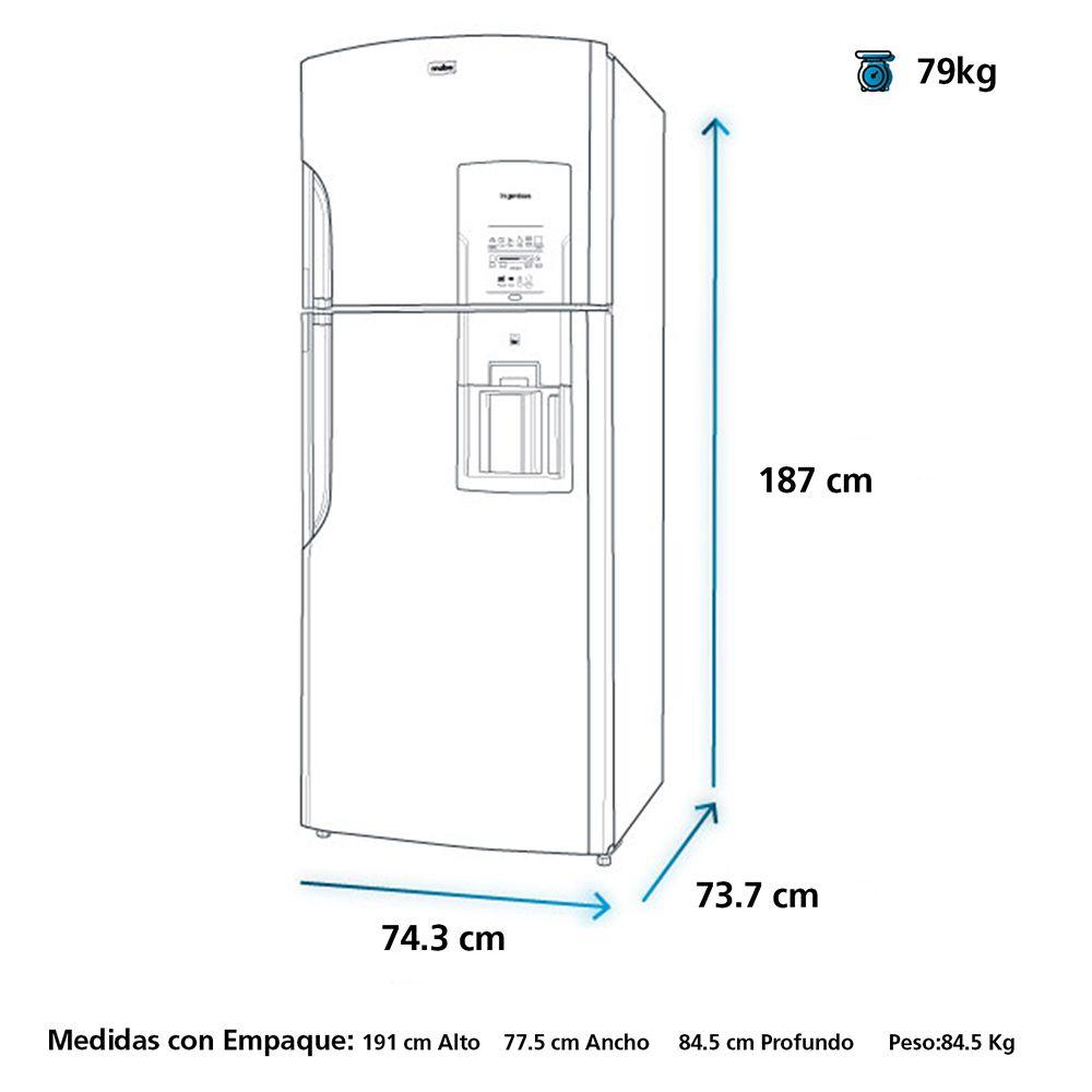 Refrigerador No Frost 542L Brutos Black Mabe RMS510IBLRP0-6
