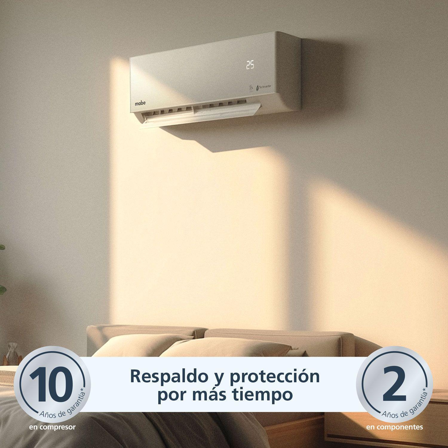 Aire Acondicionado Inverter Frío/Calor 9000 BTU Wifi Blanco Mabe MMI09HDBWCA32CH1-5