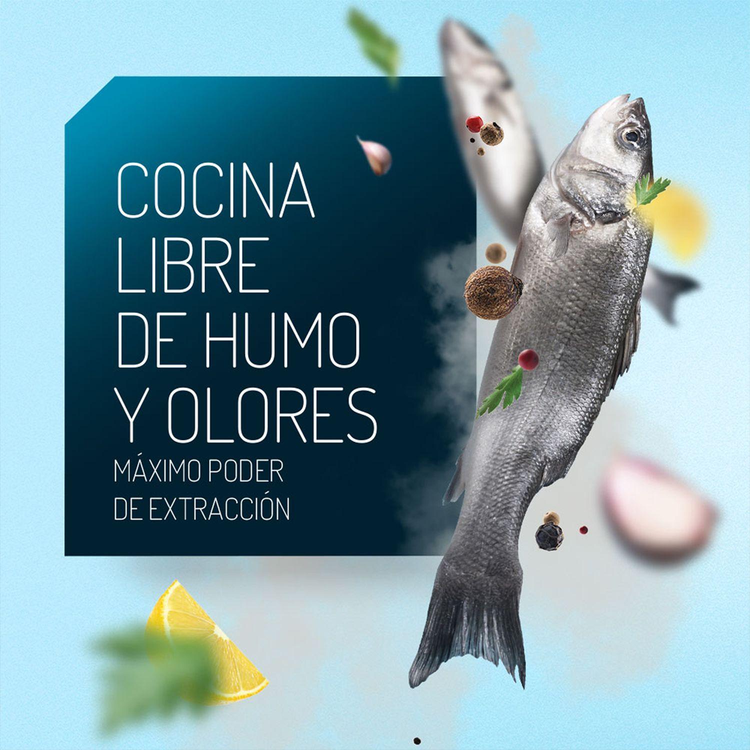 Campana de Pared Extractora 60cm Inox Mabe CM6048PIX0-6