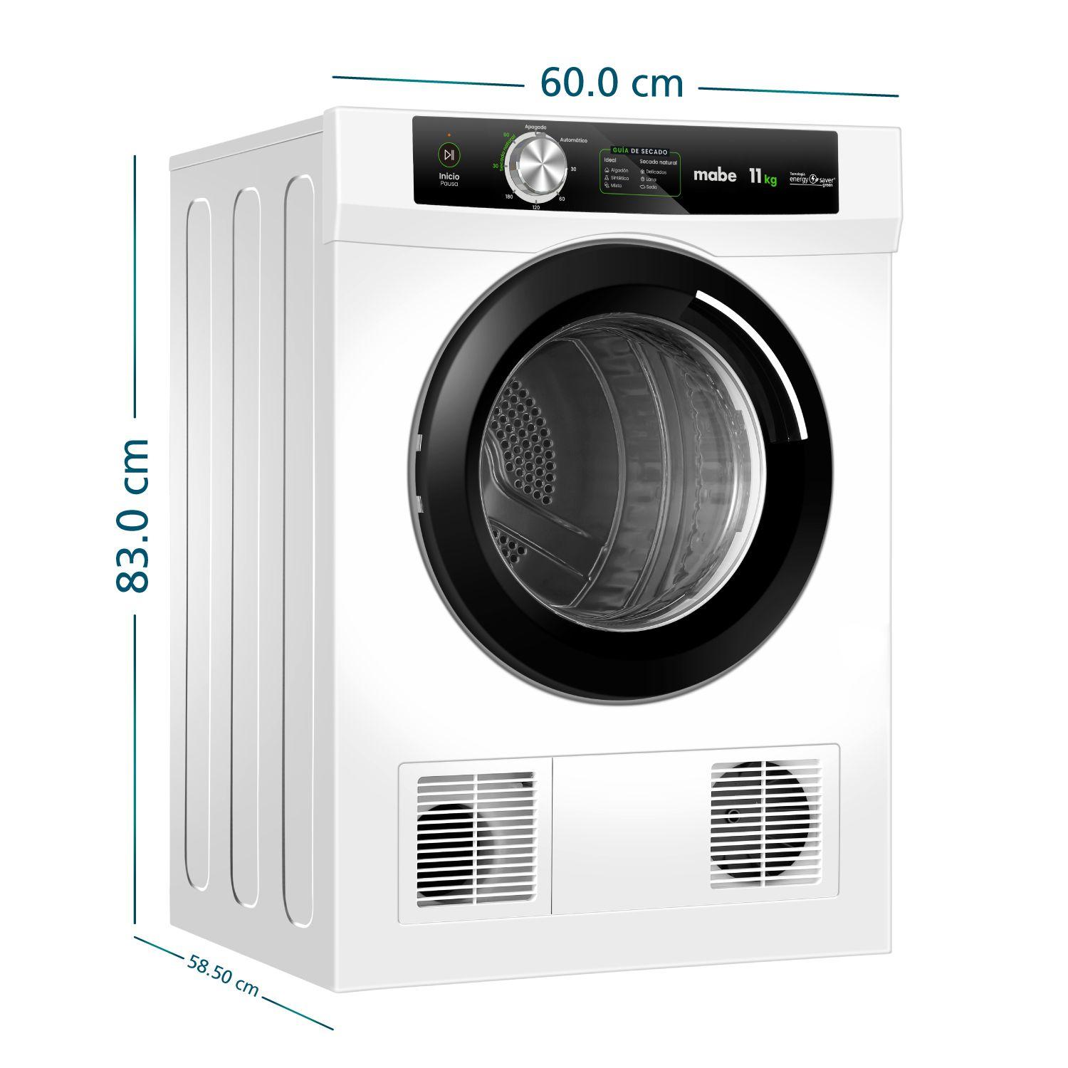 Secadora Carga Frontal Eléctrica 11kg Blanca Mabe SEM011VBCL0-2