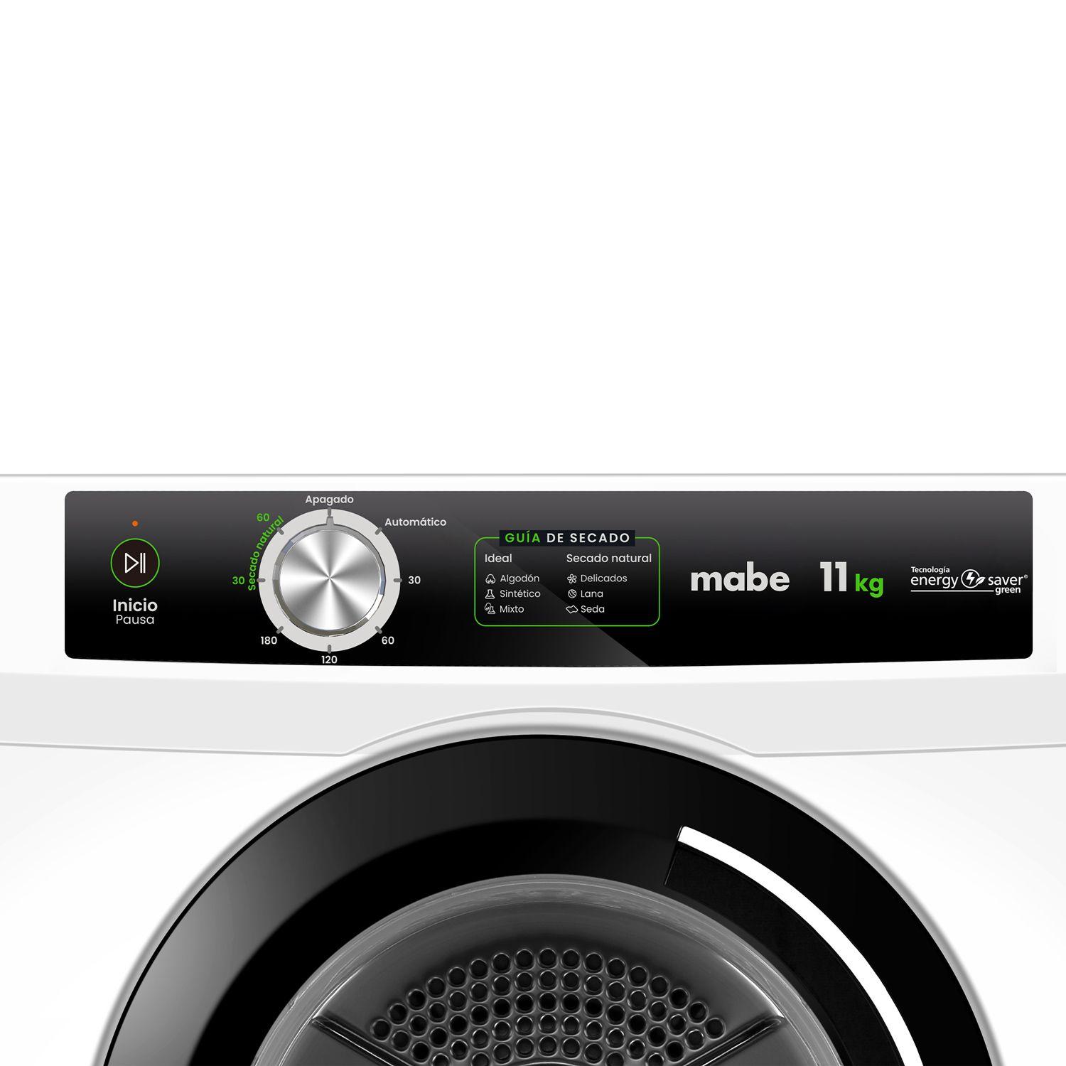 Secadora Carga Frontal Eléctrica 11kg Blanca Mabe SEM011VBCL0-8