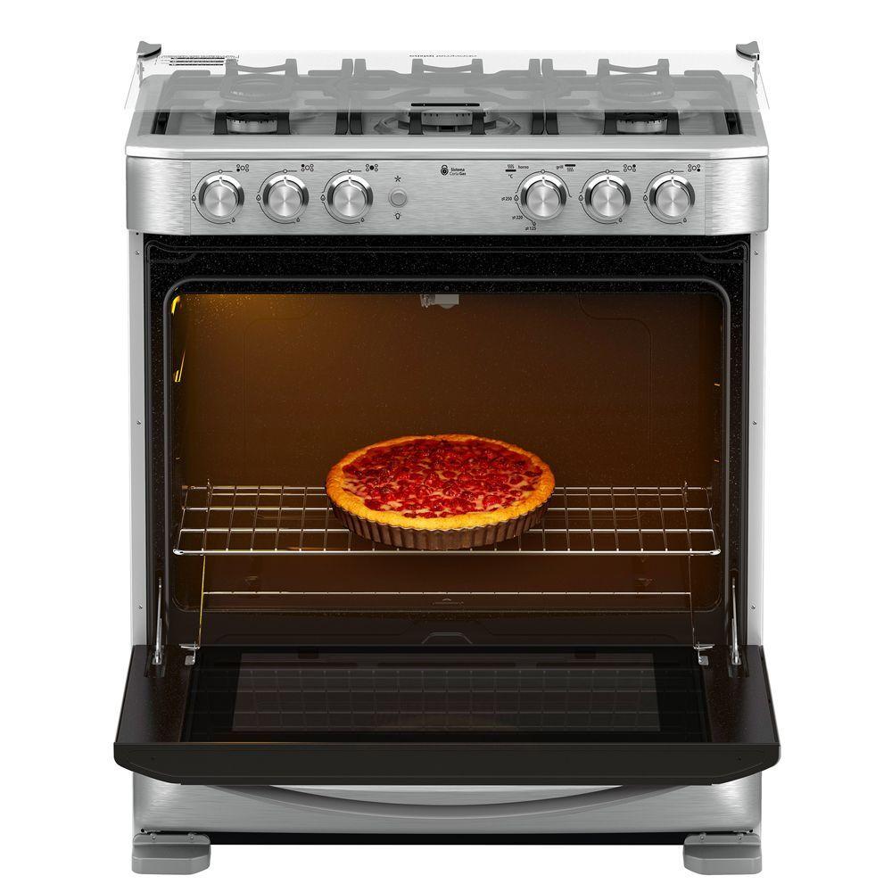 Cocina De Piso A Gas 76cm Inox Mabe Andes7650fx1-5