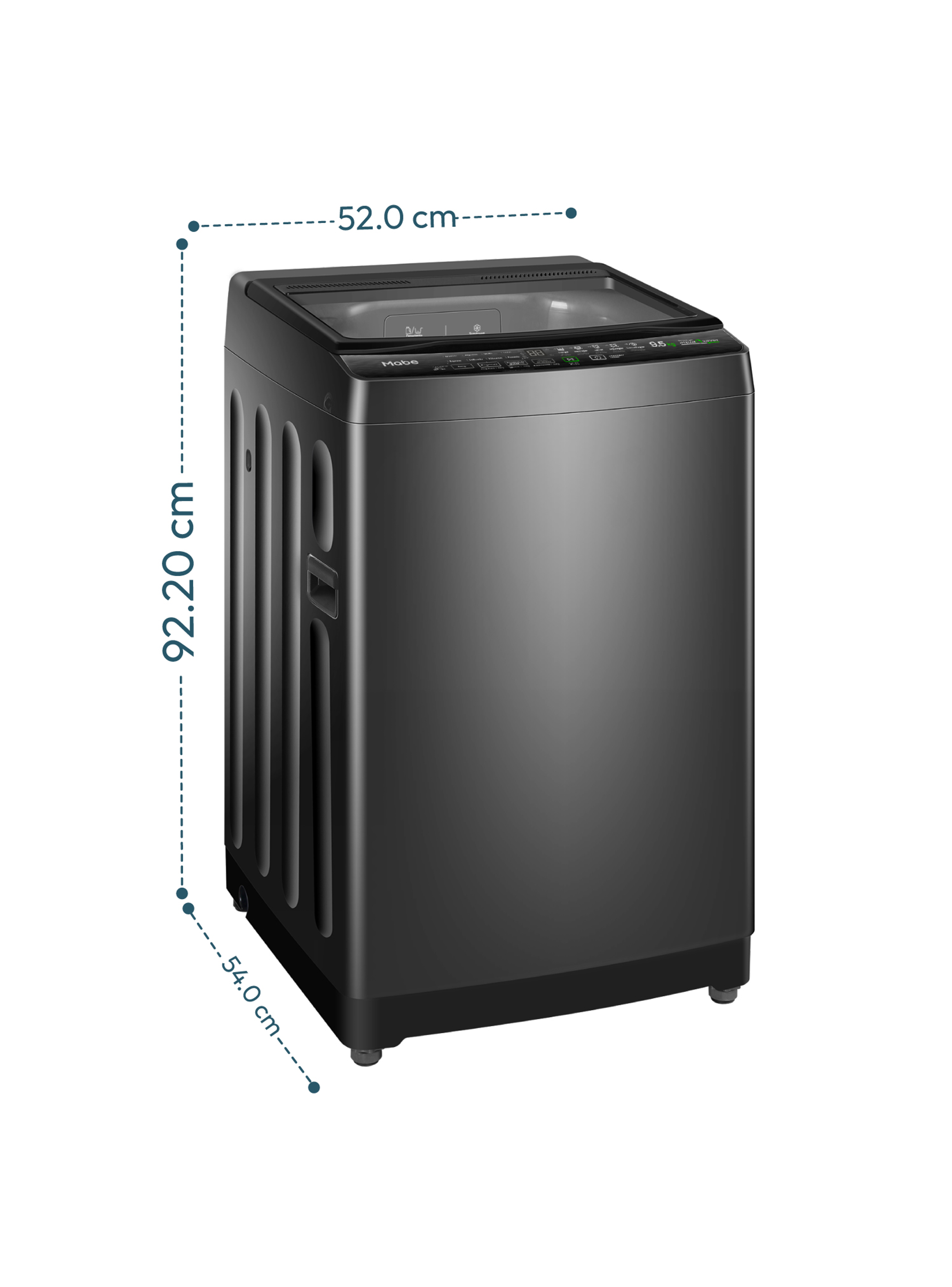 Lavadora Automática 9.5 Kg Diamond Gray Mabe LMA5920WDGCL0-2