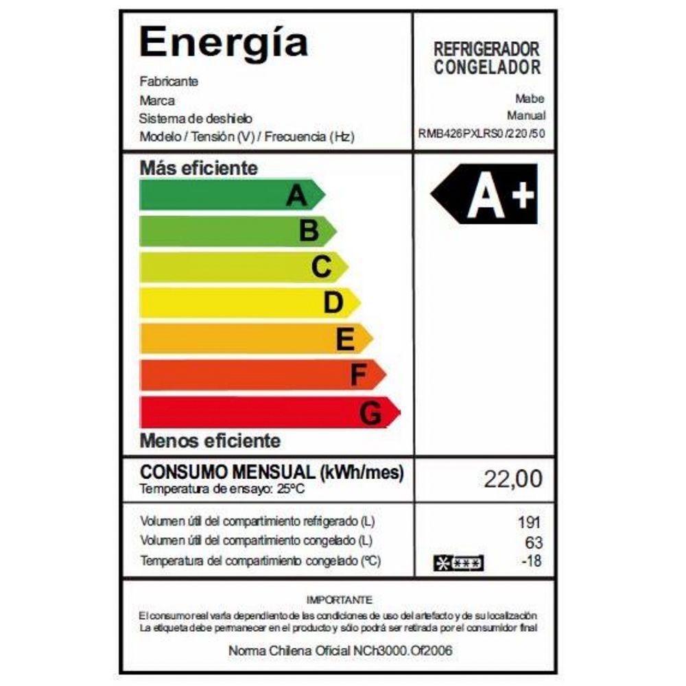 Refrigerador Bottom Freezer 265Ltrs Brutos Mabe RMB426PXLRS0-5