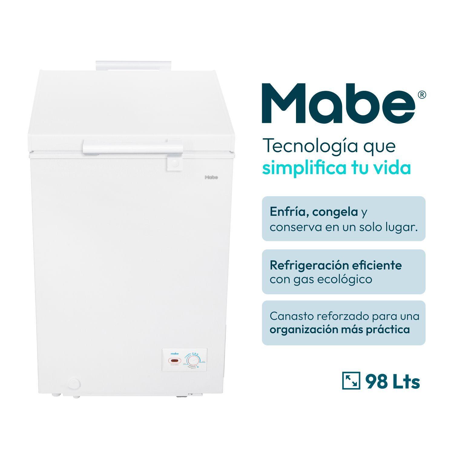 Freezer Horizontal 98L Netos Blanco Mabe FDHMHM100PPLB0-1