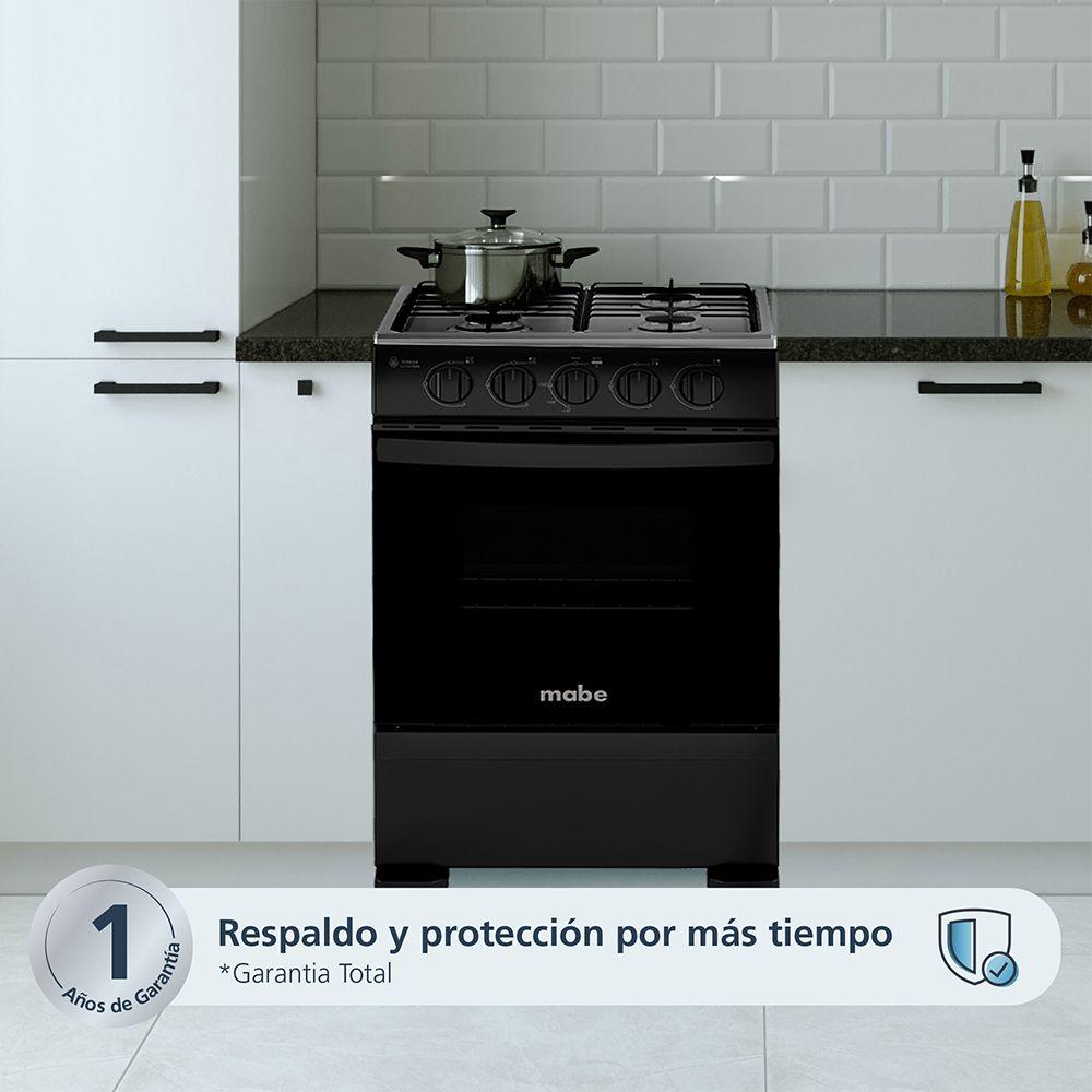 Cocina de Piso a Gas 51 cm Negro Mabe CMC5100NA1-4