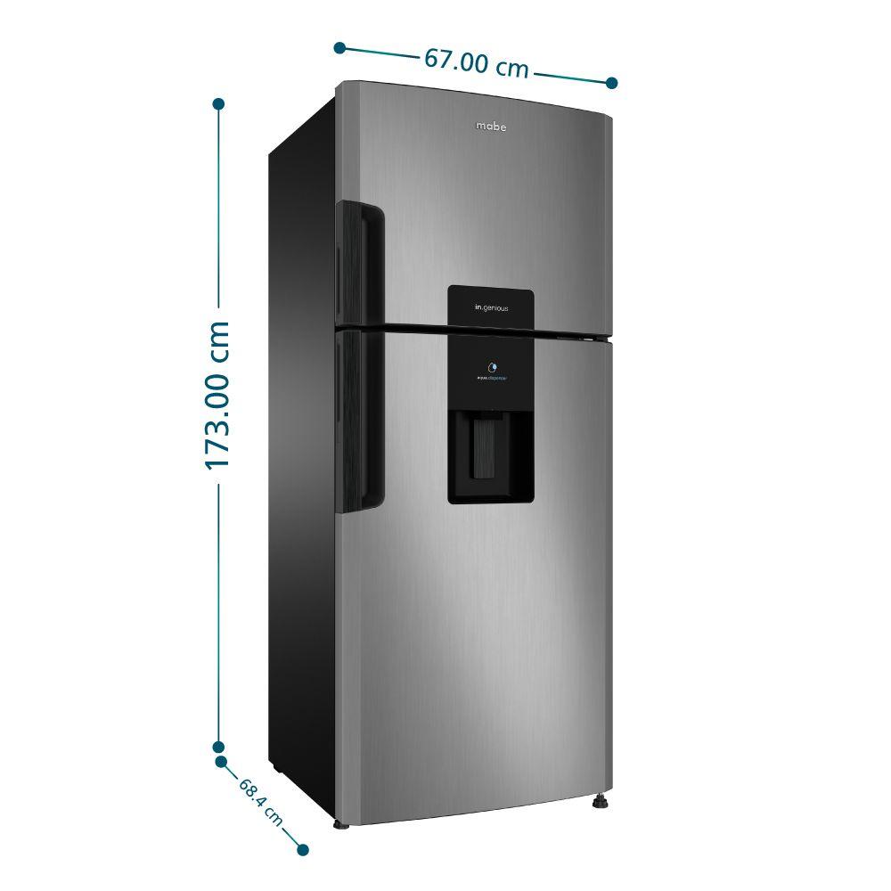 Refrigerador Top Freezer 415L Brutos Platinum Mabe RMP415JUT-2
