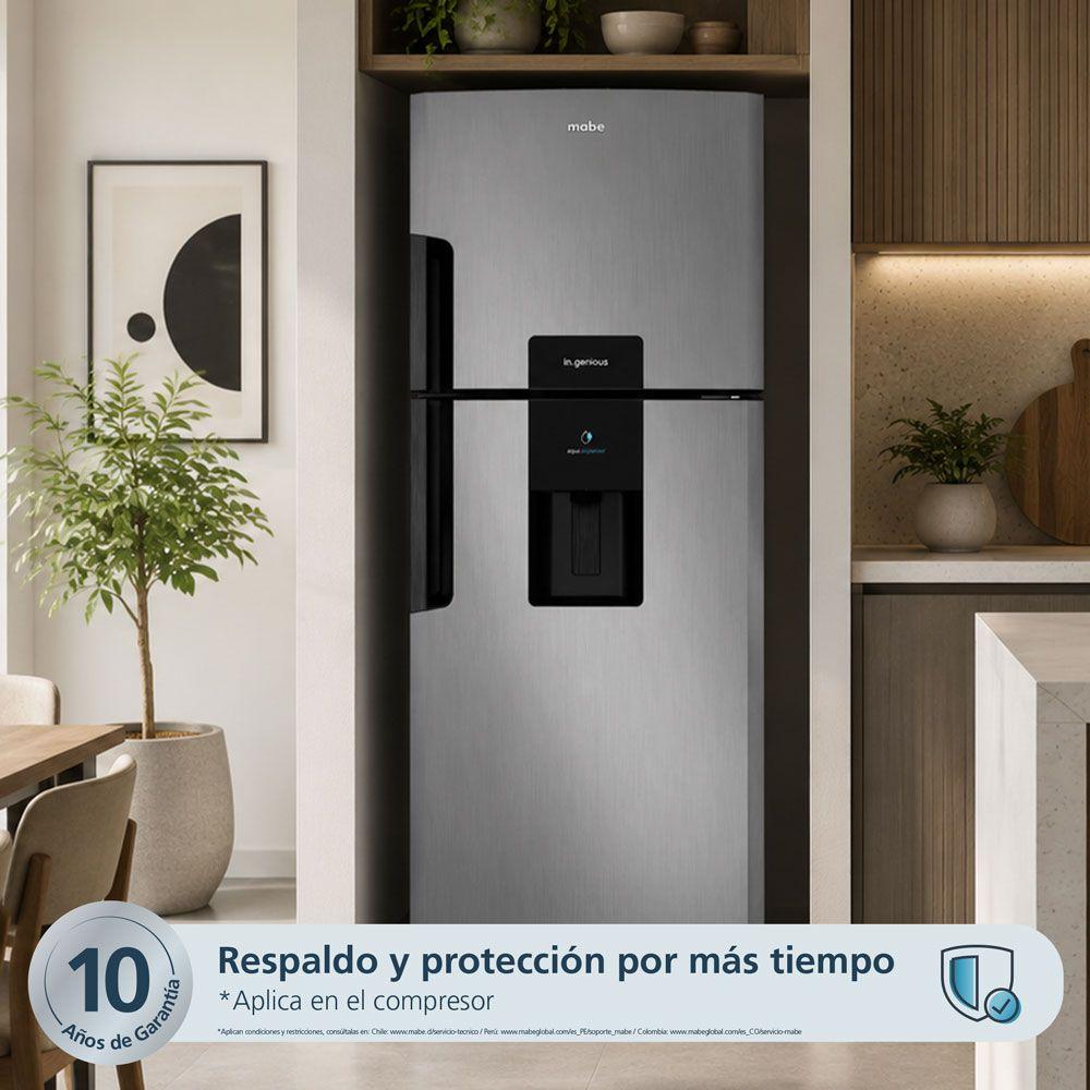 Refrigerador Top Freezer 415L Brutos Platinum Mabe RMP415JUT-4