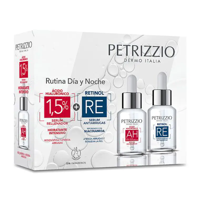Set de Serum acido Hialuronico Retinol Rutina D a y Noche PETRIZZIO-1