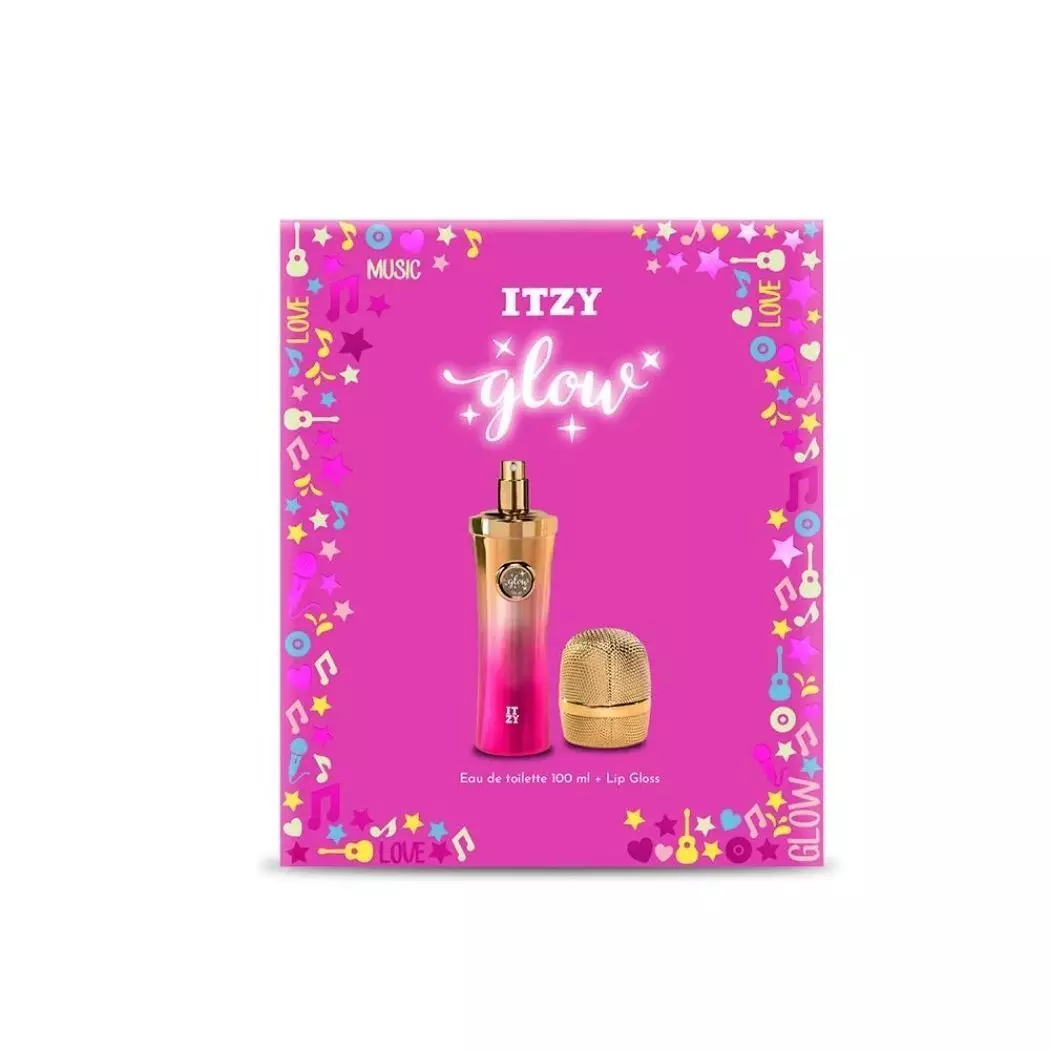 Estuche Itzy Perfume Glow EDT 100ml Lip Gloss Roll on ITZY-2