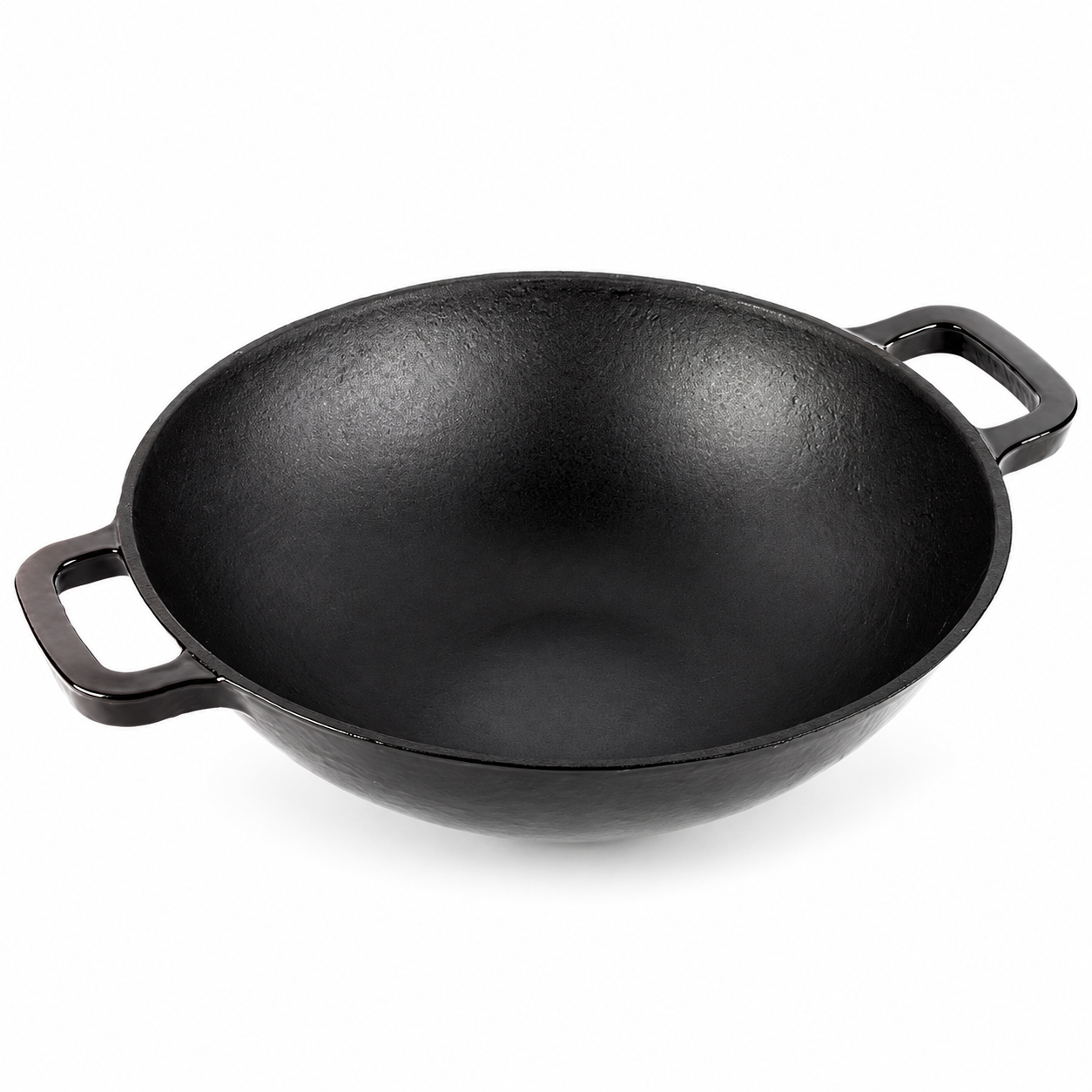 Wok Magefesa Ferro 30 cm Hierro Fundido Negro-0