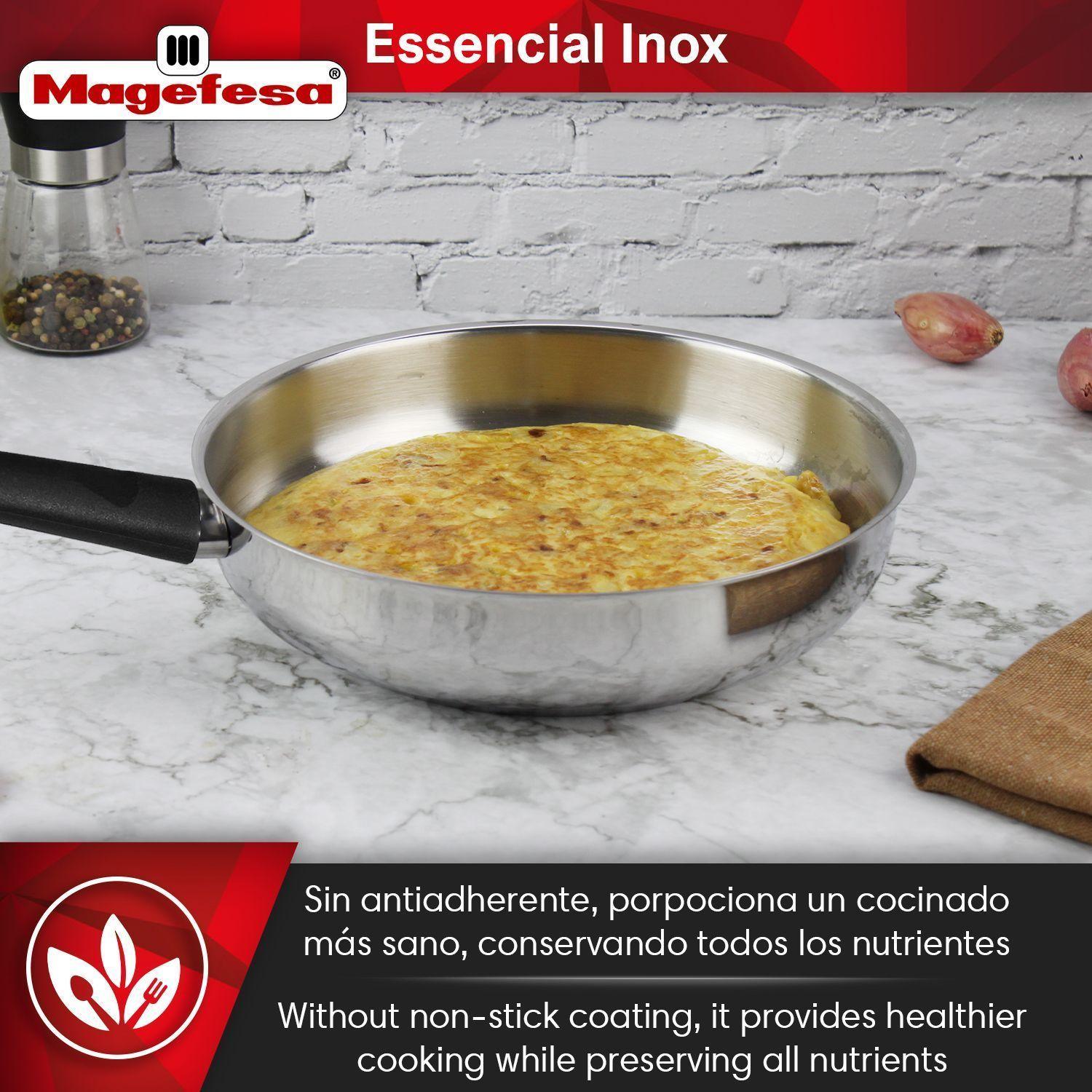 Sartén Magefesa Essencial Inox Acero Inoxidable 28 cm-2