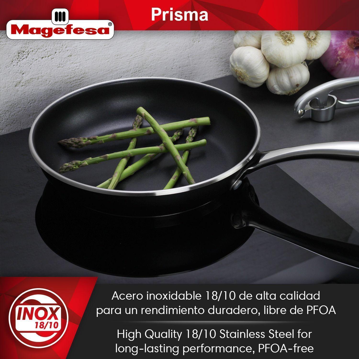 Sartén Magefesa Prisma 24 cm Acero Inoxidable Antiadherente-3