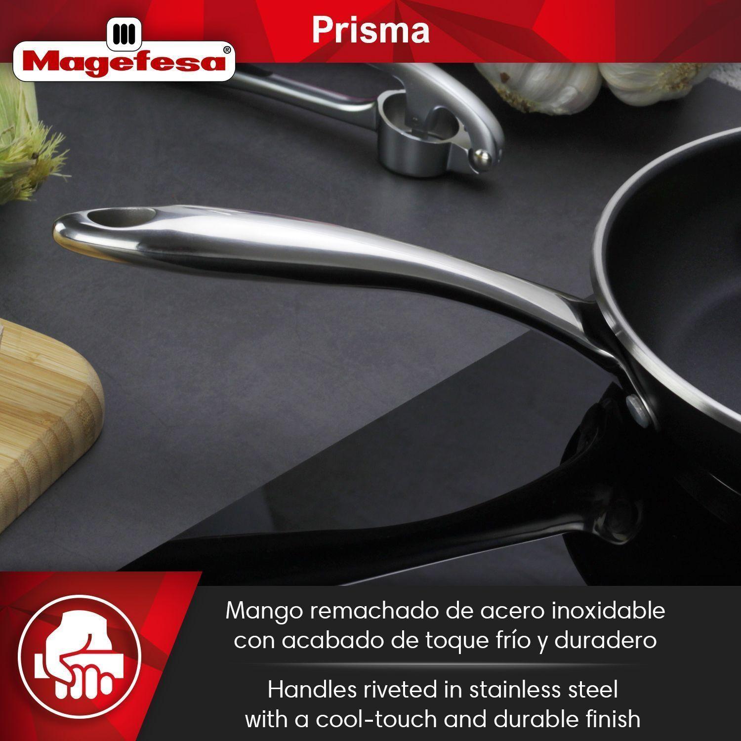 Sartén Magefesa Prisma 24 cm Acero Inoxidable Antiadherente-5