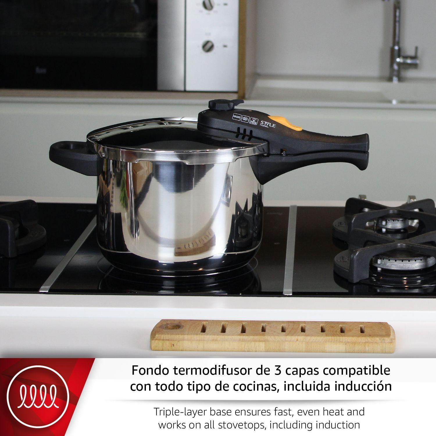 Olla a Presión Magefesa Style 6L Acero Inoxidable-3