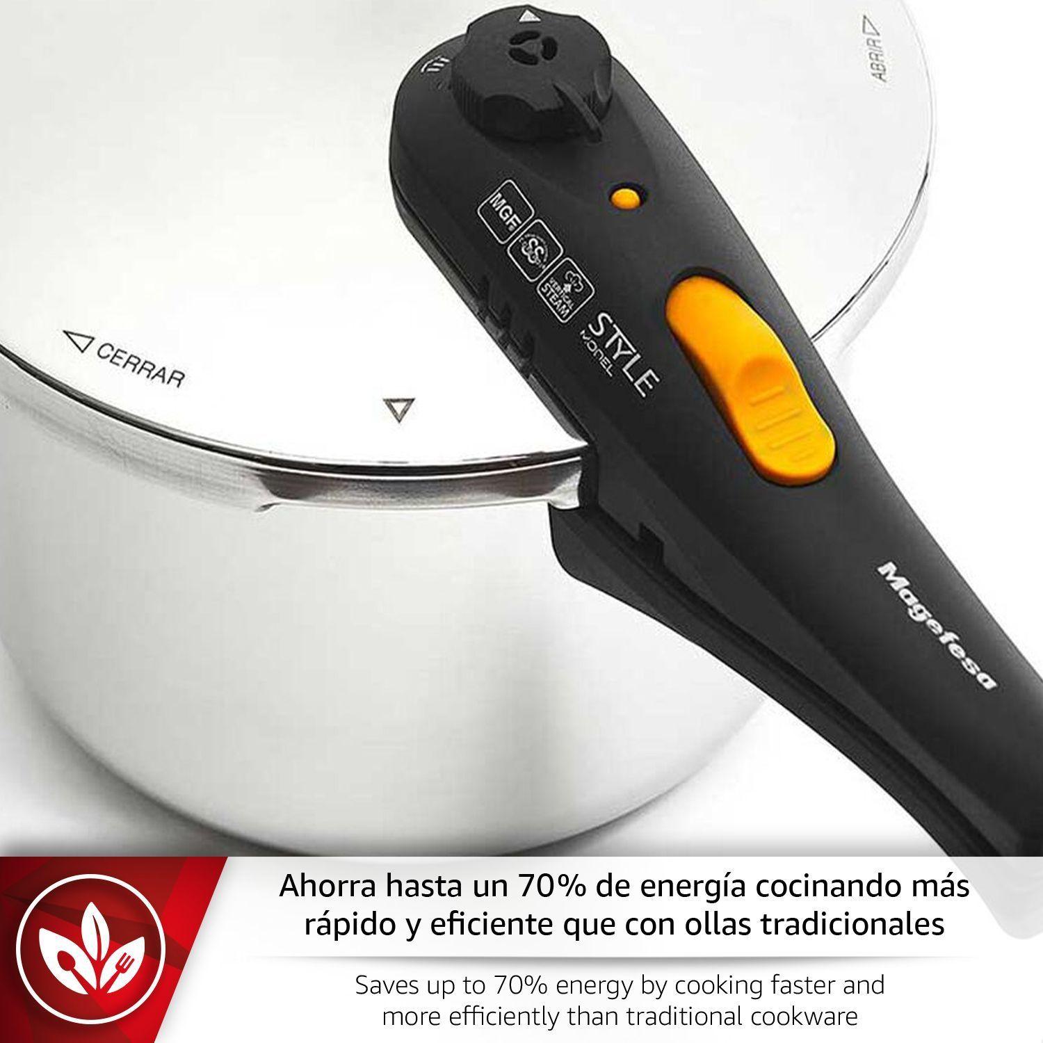 Olla a Presión Magefesa Style 6L Acero Inoxidable-4