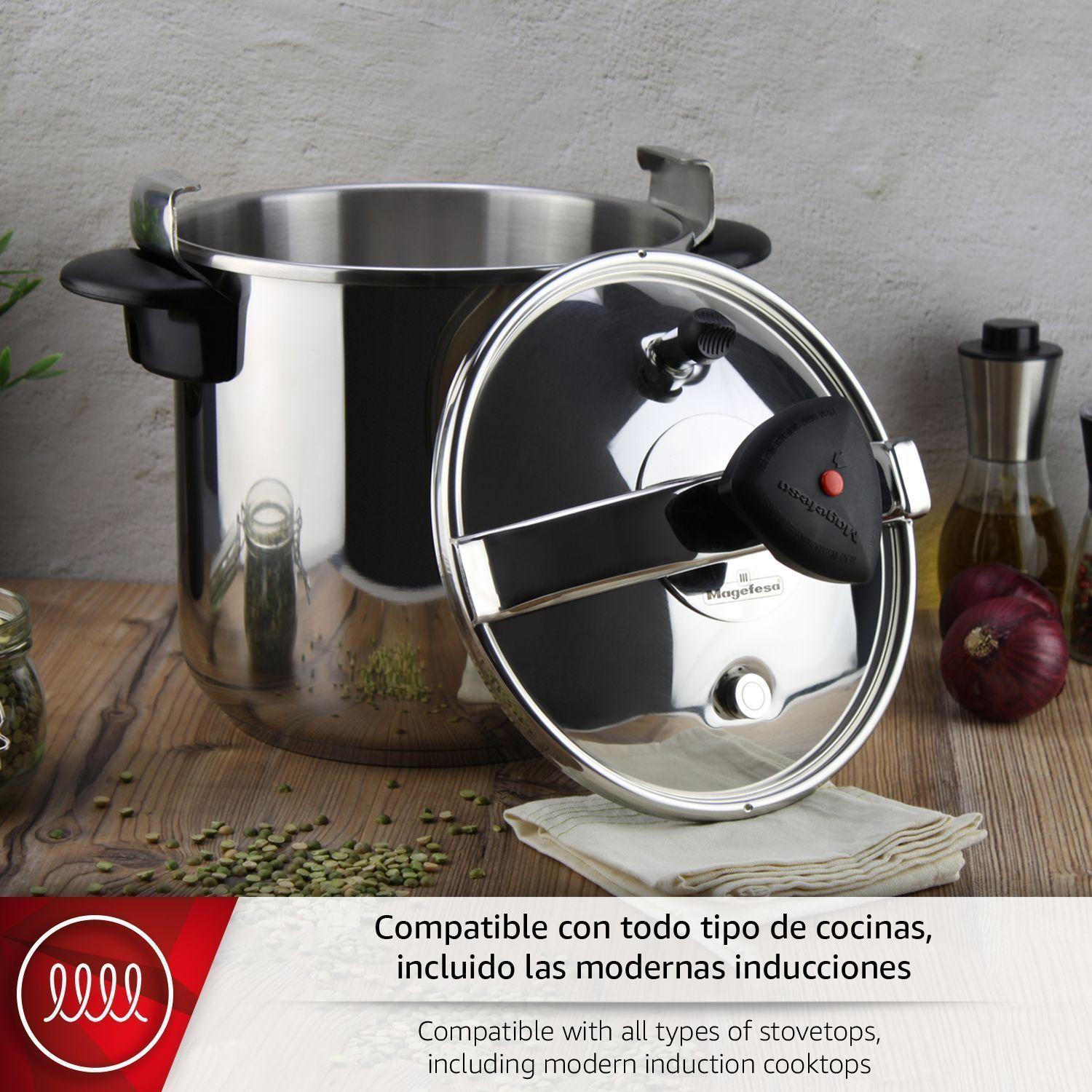 Olla a Presión Rápida Magefesa Star Recta 8L-3