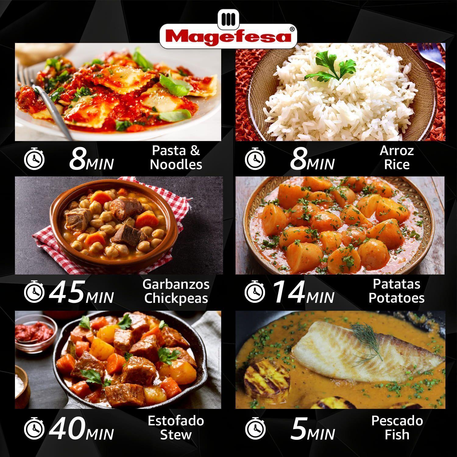 Olla a Presión Rápida Magefesa Star Recta 8L-7