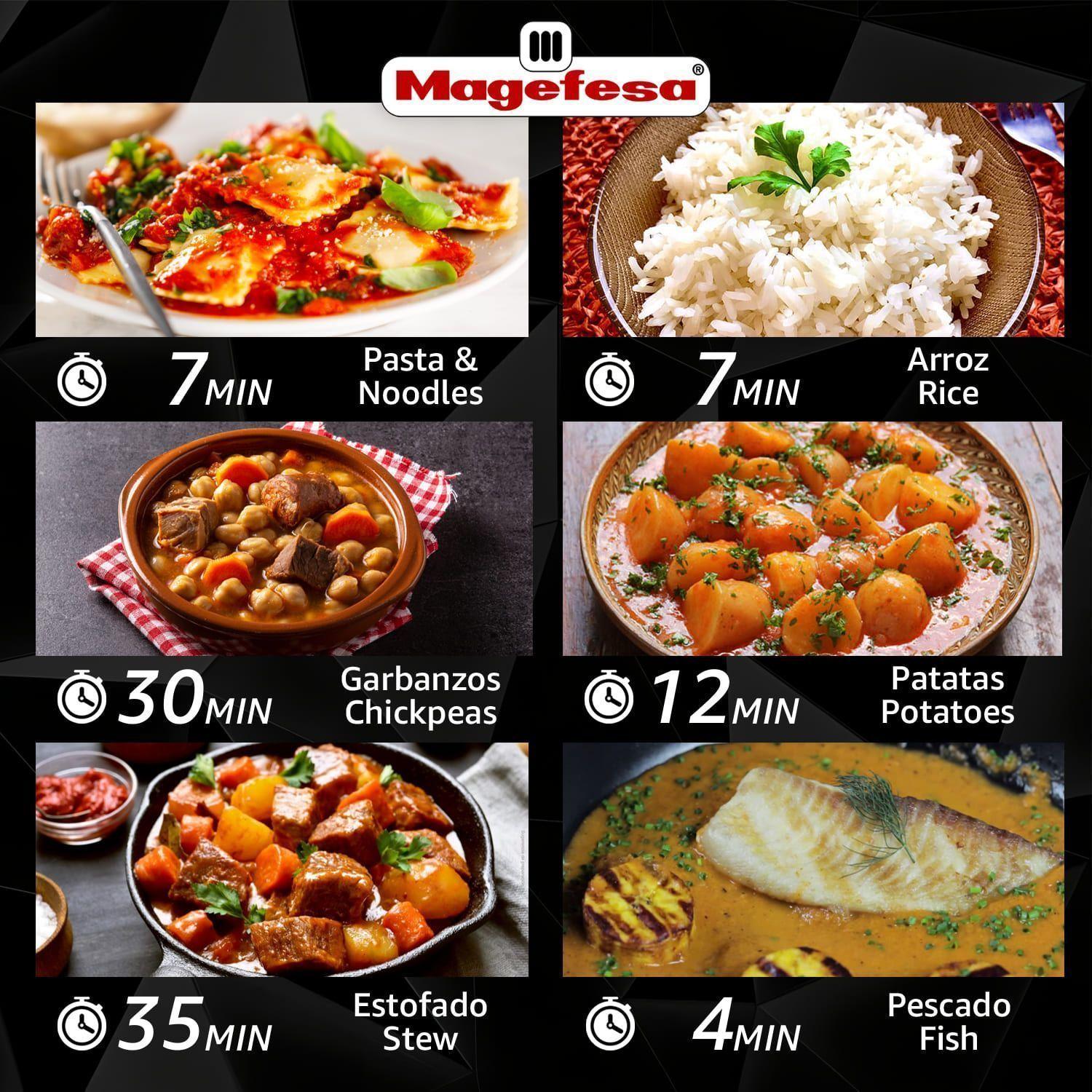 Olla a Presión Magefesa Facile 5L Acero Inoxidable-6