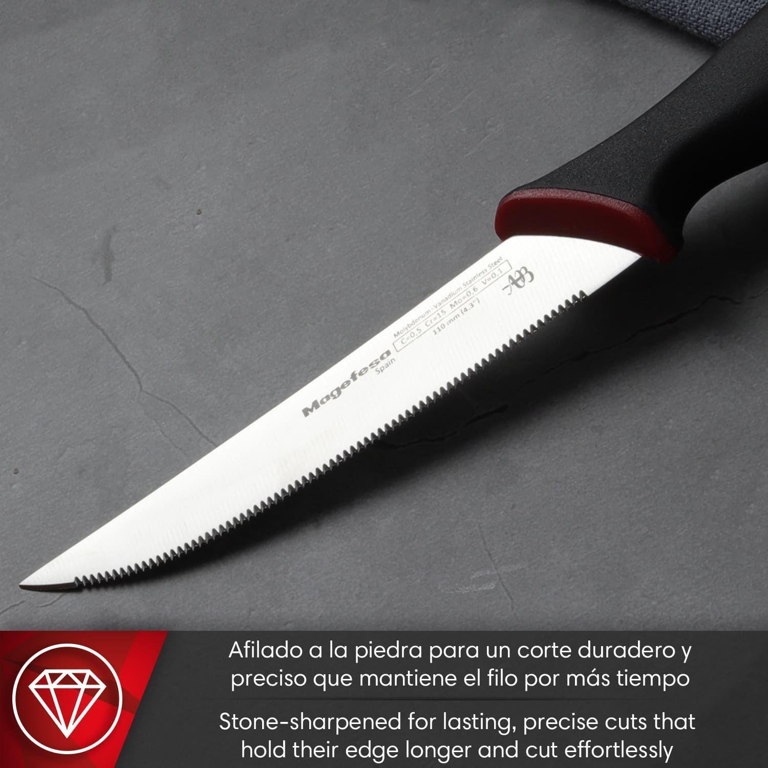 Cuchillo para Carne Magefesa Álvaro Barrientos 11 cm Acero Inoxidable-1