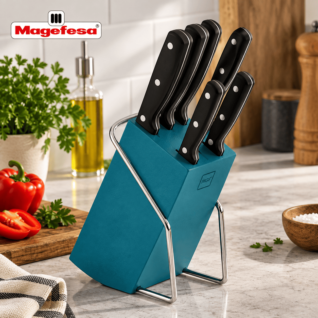 Set de Cuchillos Magefesa Intensia 6 Piezas Acero Inoxidable-3