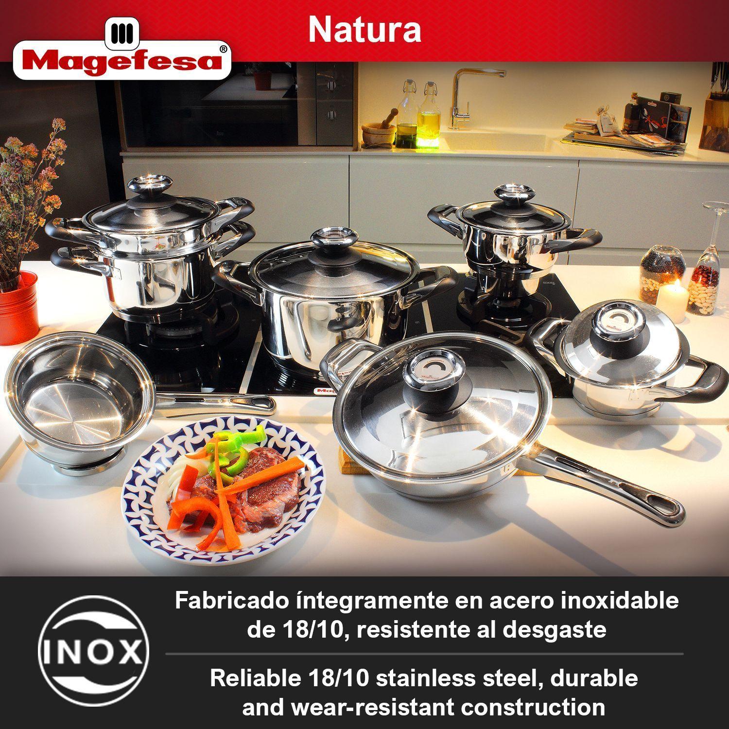 Batería de Cocina Magefesa Natura 12 Piezas-2