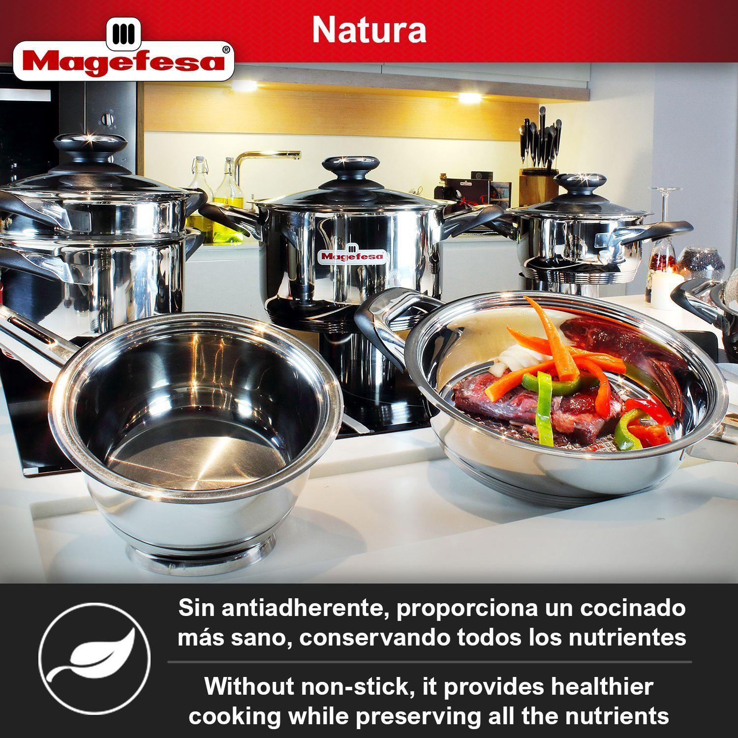 Batería de Cocina Magefesa Natura 12 Piezas-5