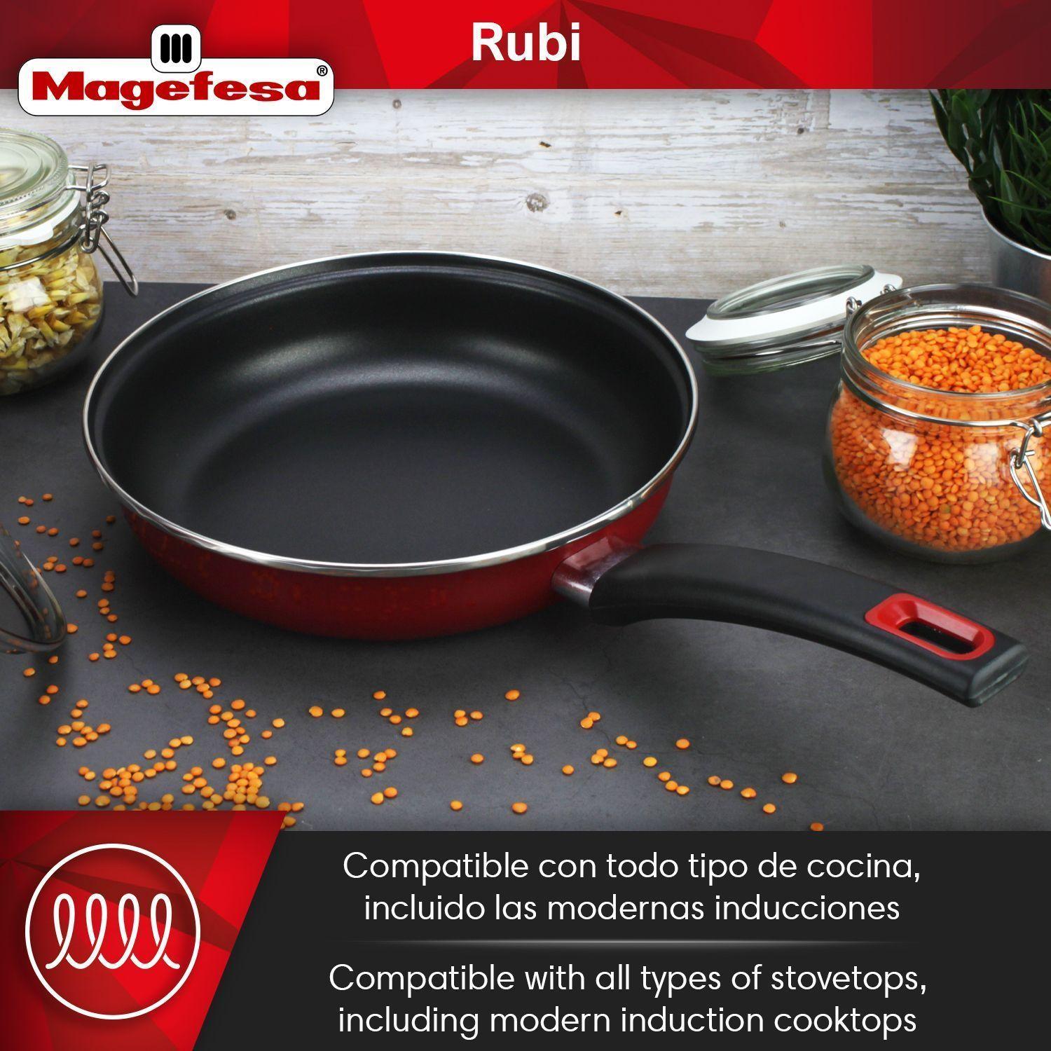 Batería de Cocina Magefesa Rub Bombeada 7 Piezas-4