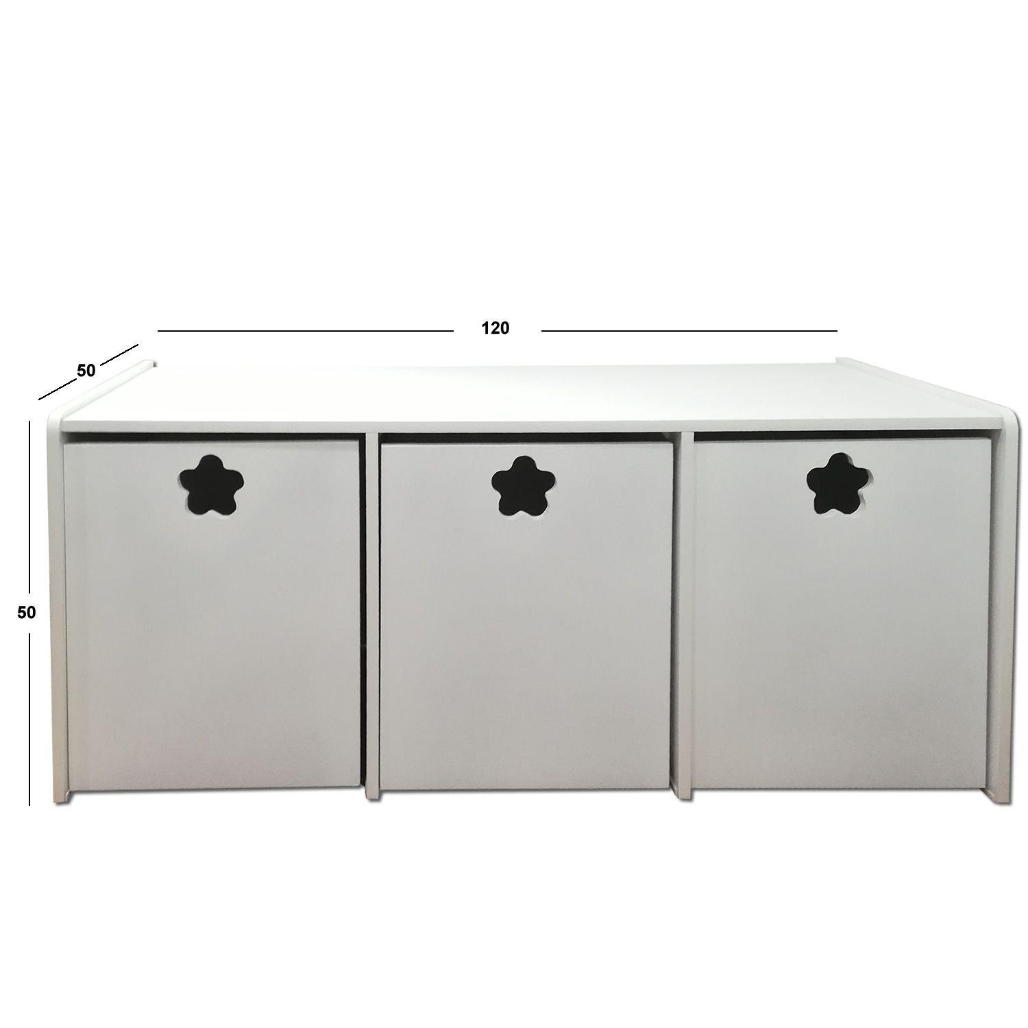 Juguetera 3 M Blanco Flor-2