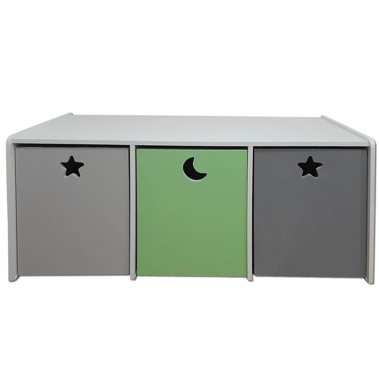 Juguetera 3 M Verde Gris-2