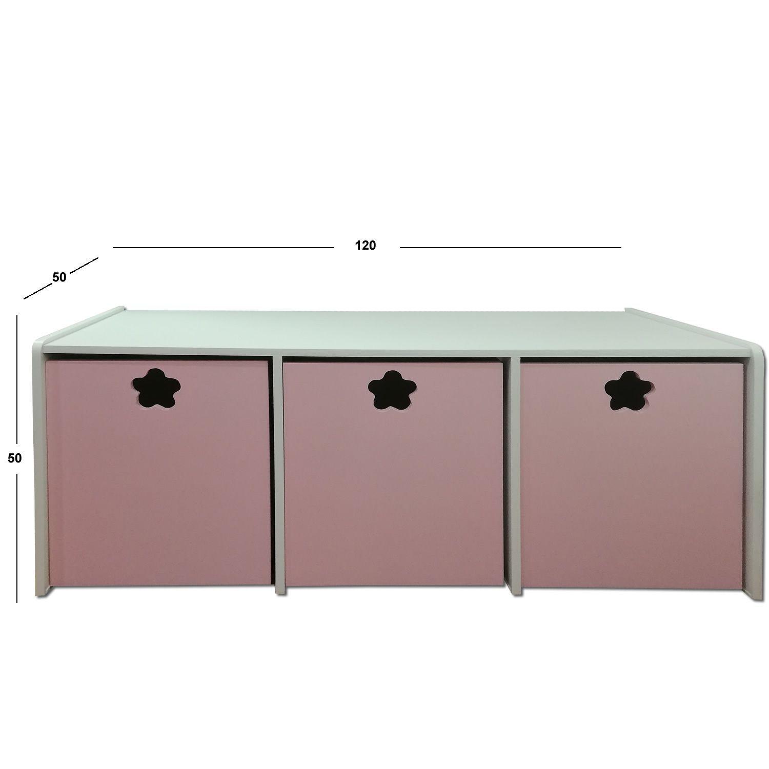 Juguetera 3 M Rosado Flor-3
