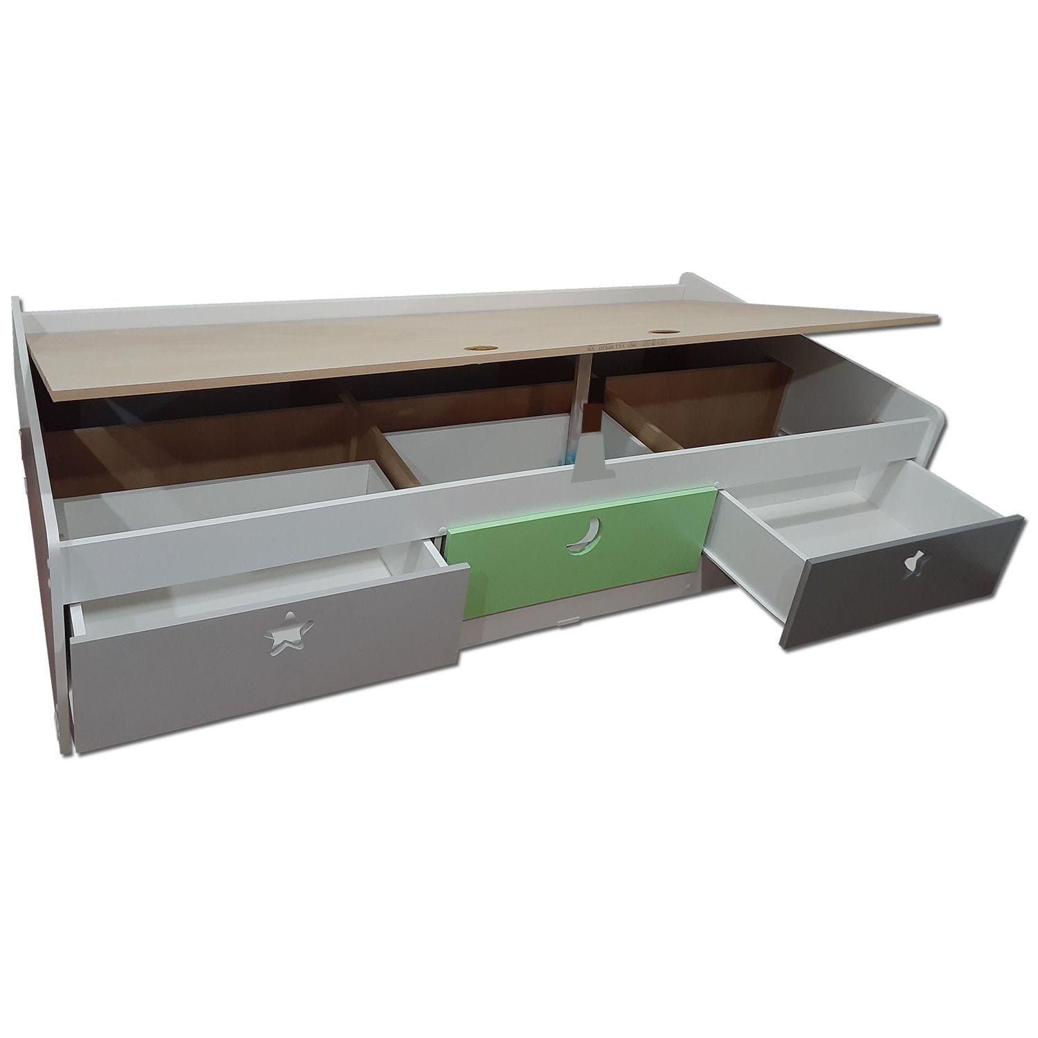 Cama 3 C Verde Gris 1.5-2