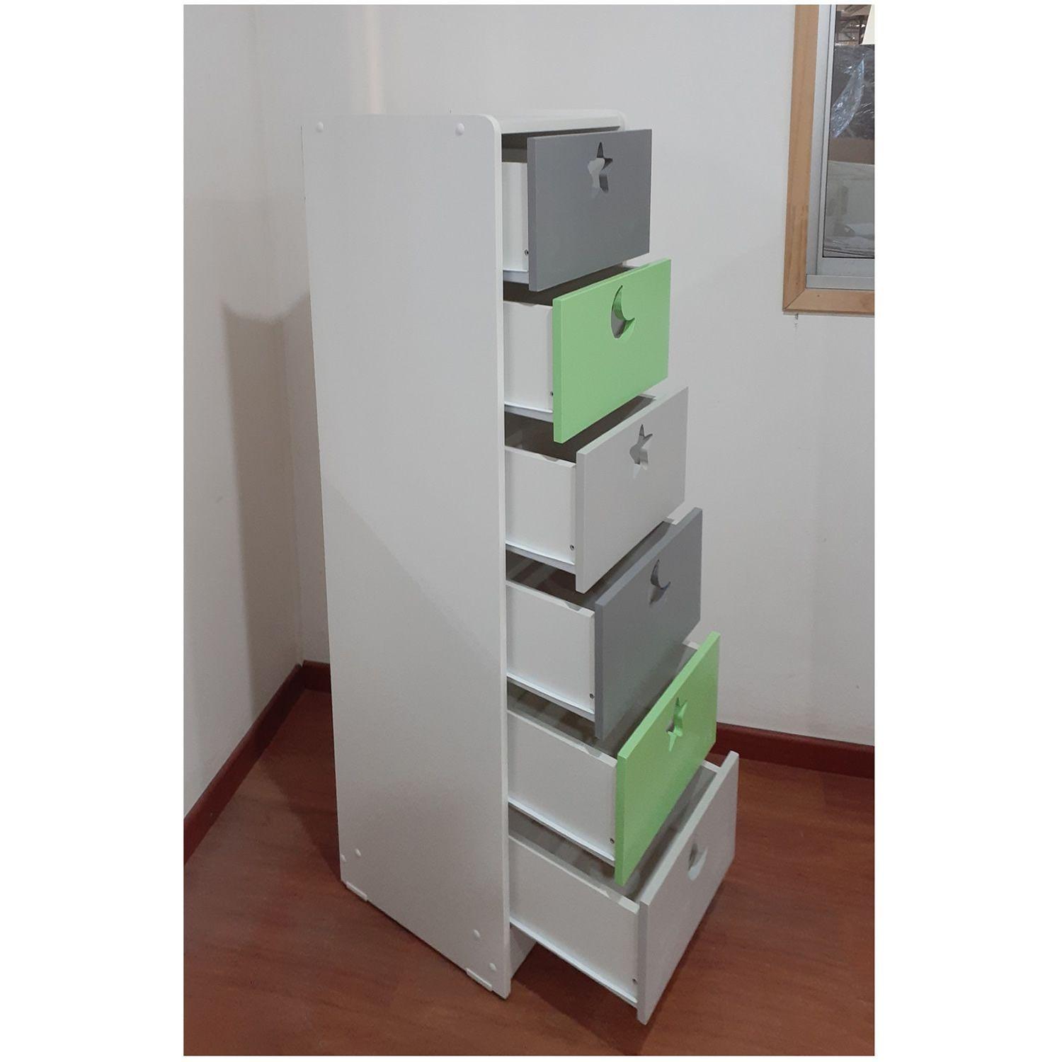 Cajonera 6 C Verde Gris-2